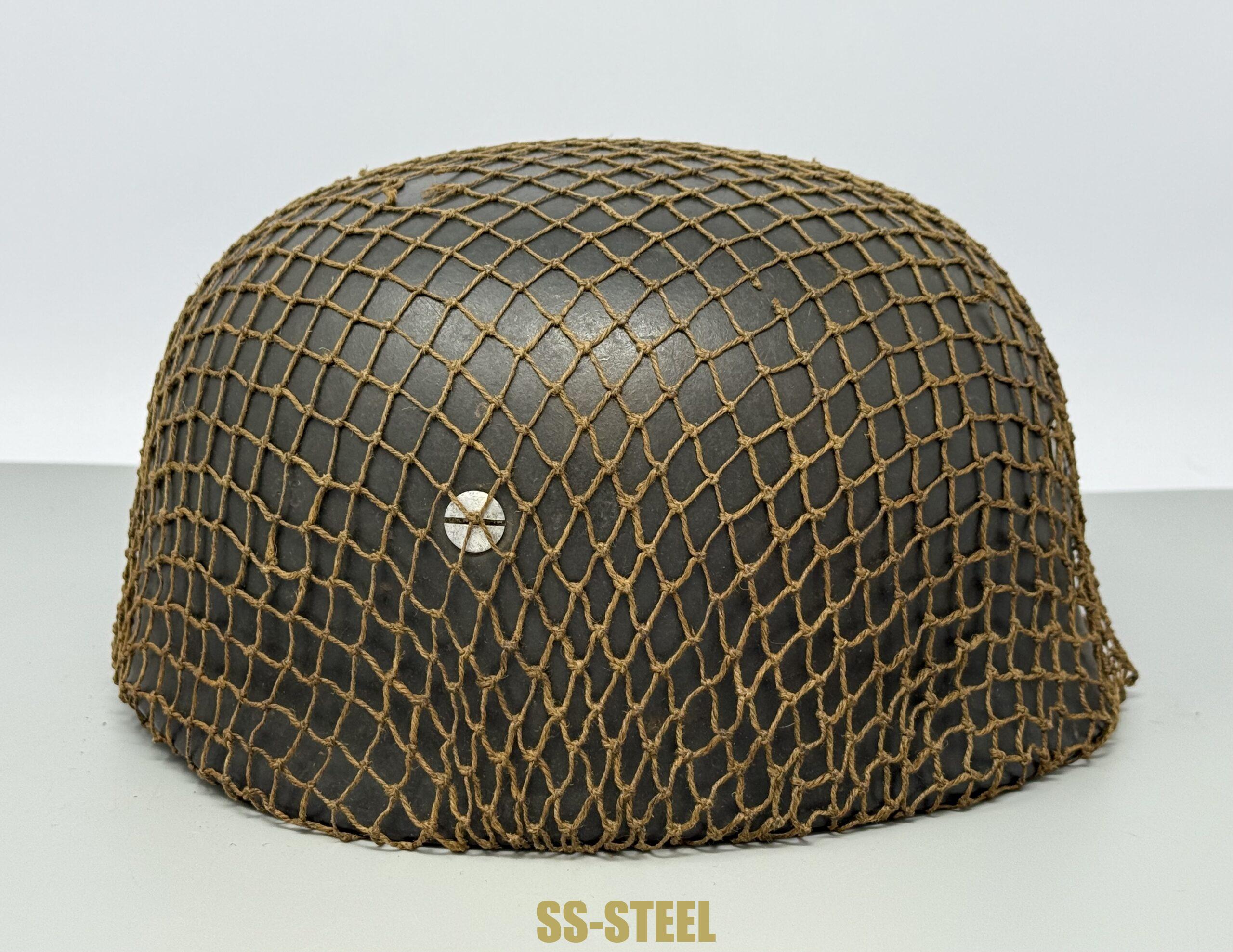 M38 No Decal FJ Paratrooper Helmet-NETTED - Image 22