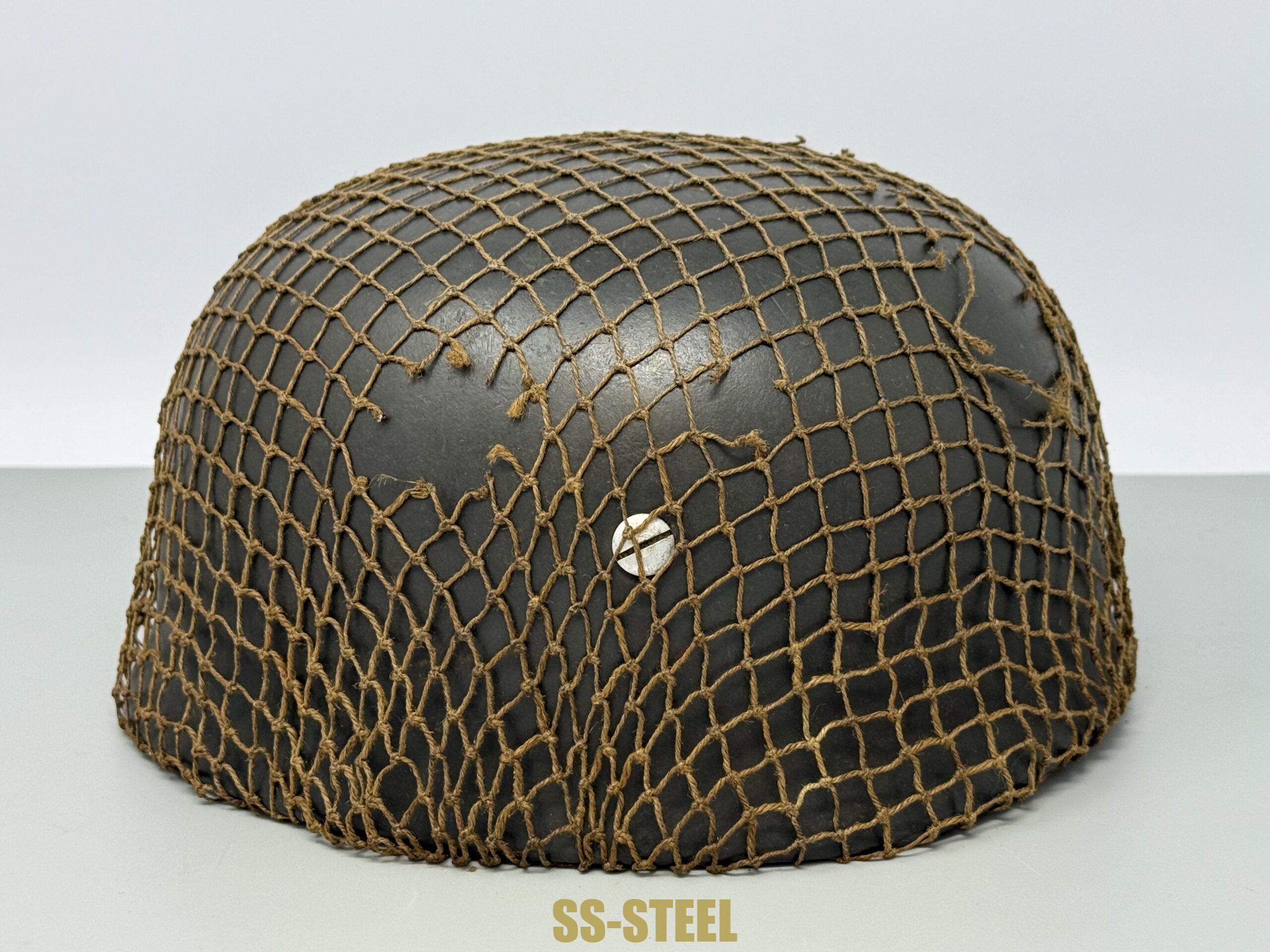 M38 No Decal FJ Paratrooper Helmet-NETTED - Image 5