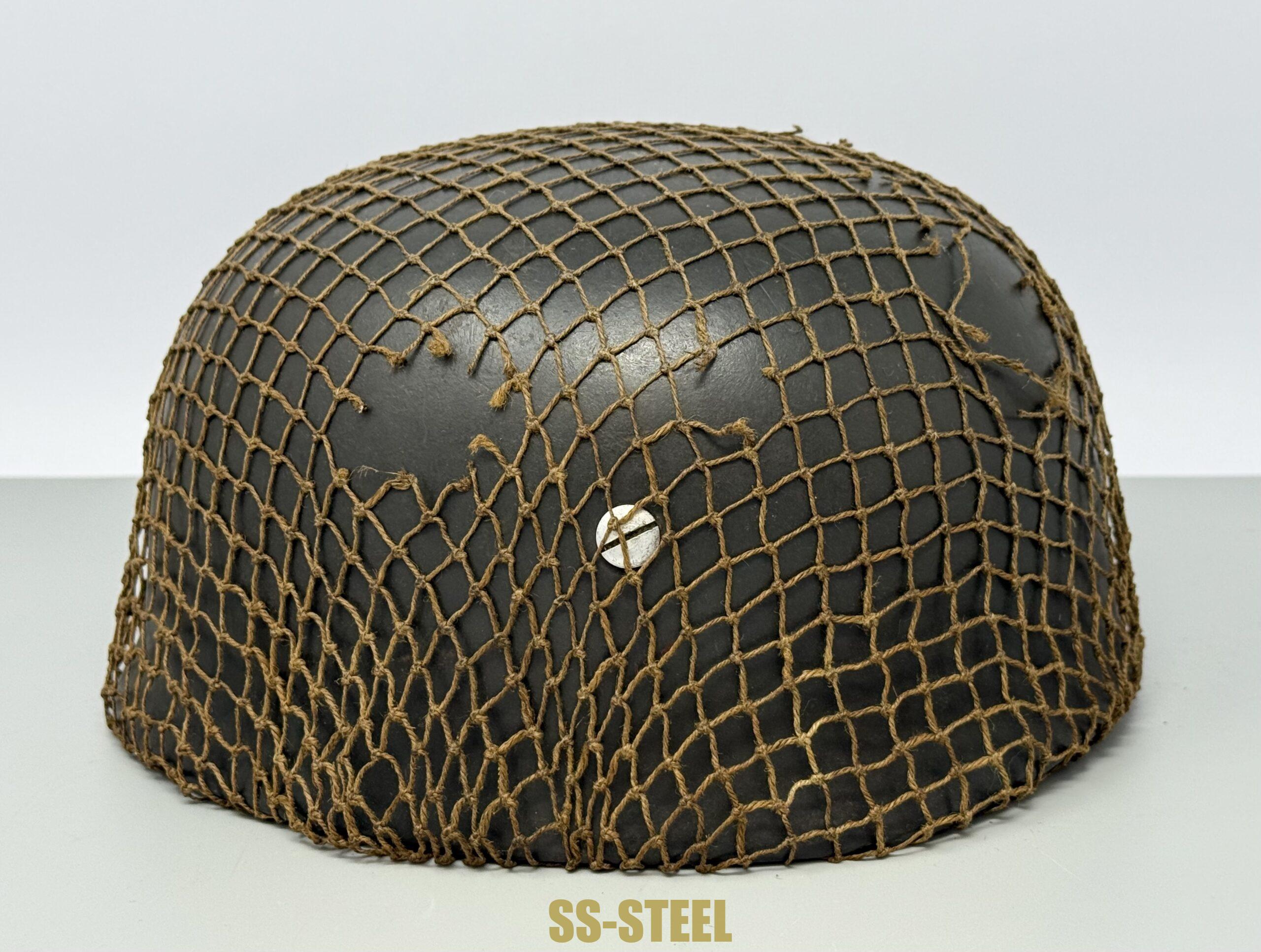 M38 No Decal FJ Paratrooper Helmet-NETTED - Image 23