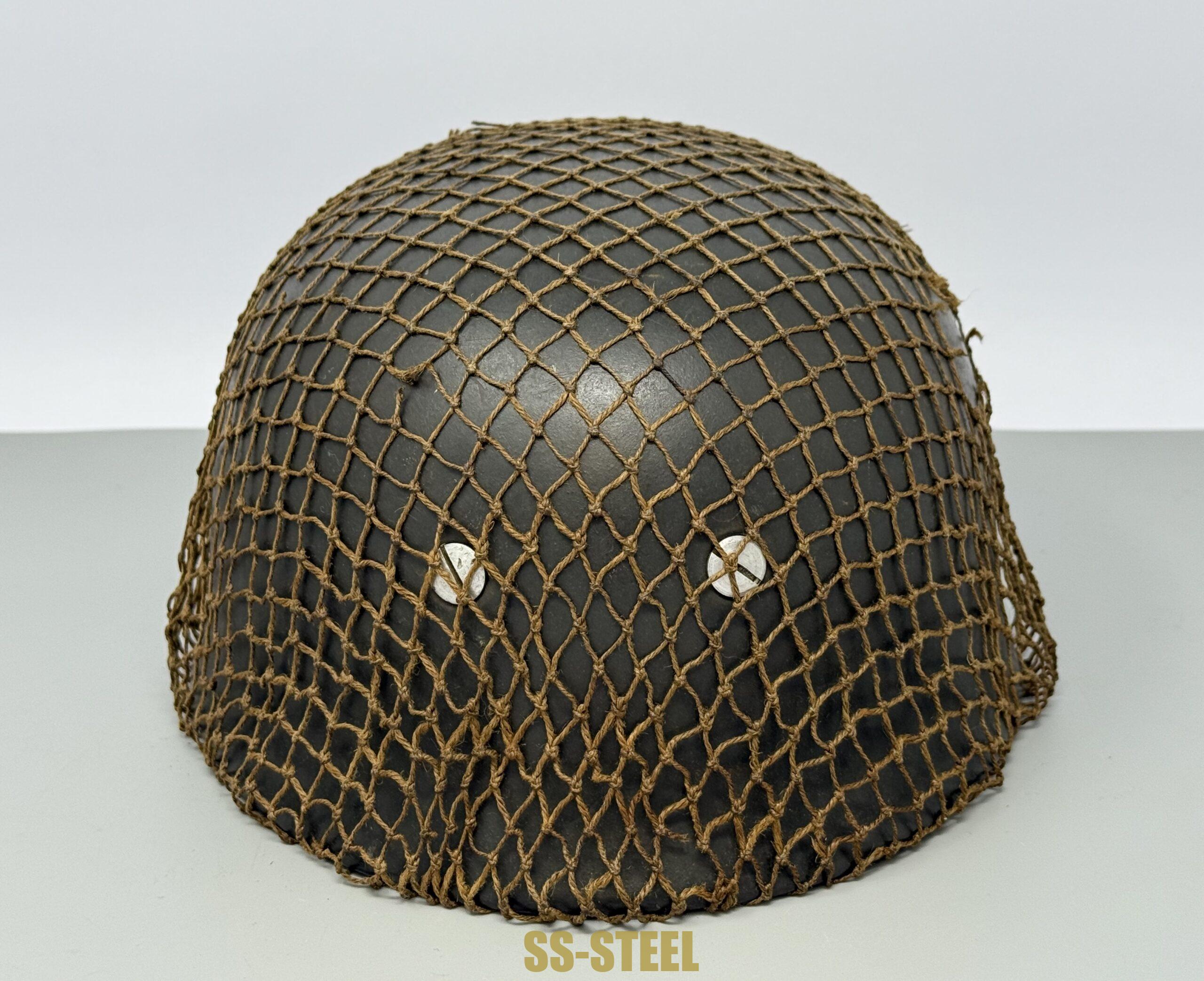 M38 No Decal FJ Paratrooper Helmet-NETTED - Image 6