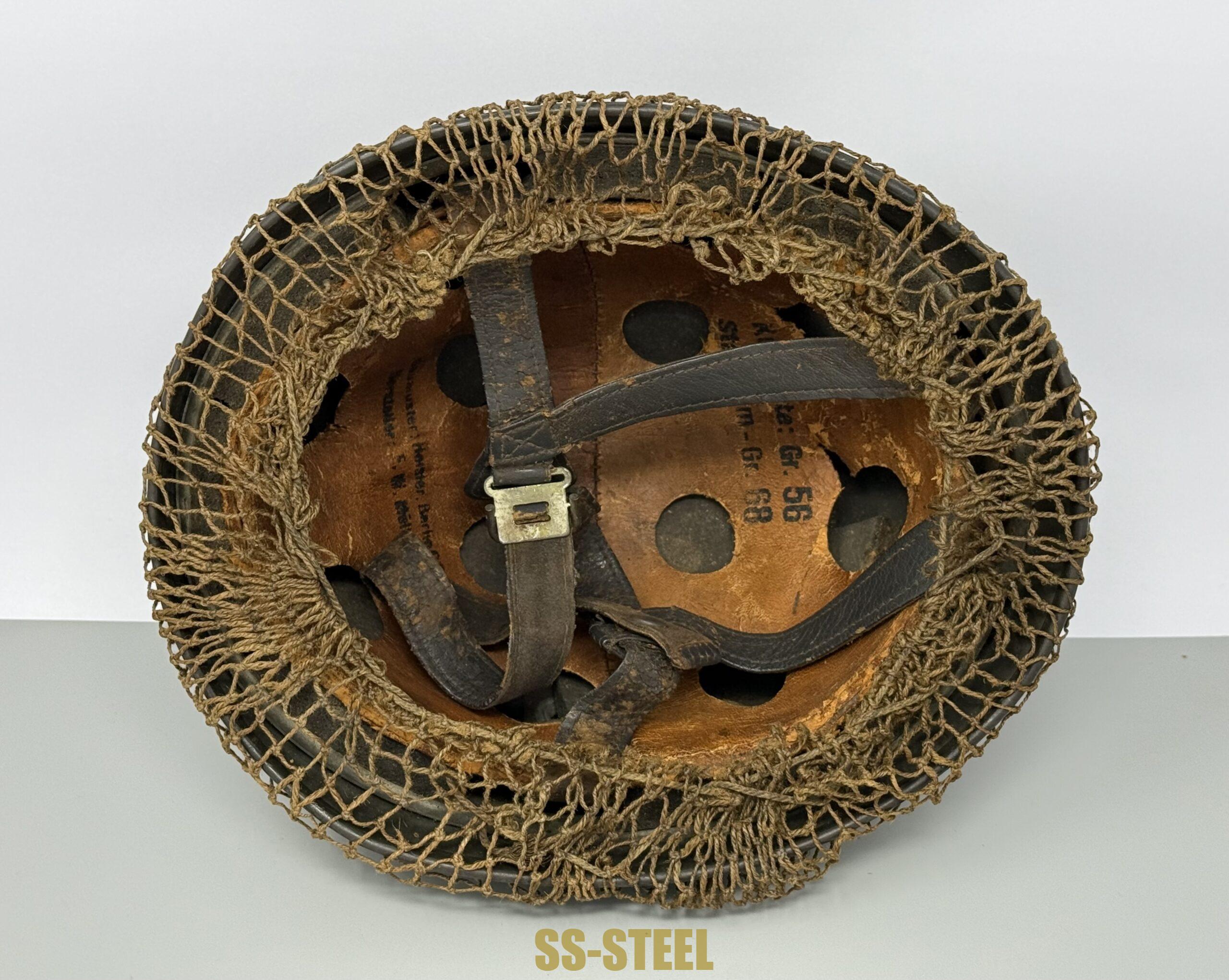 M38 No Decal FJ Paratrooper Helmet-NETTED - Image 9