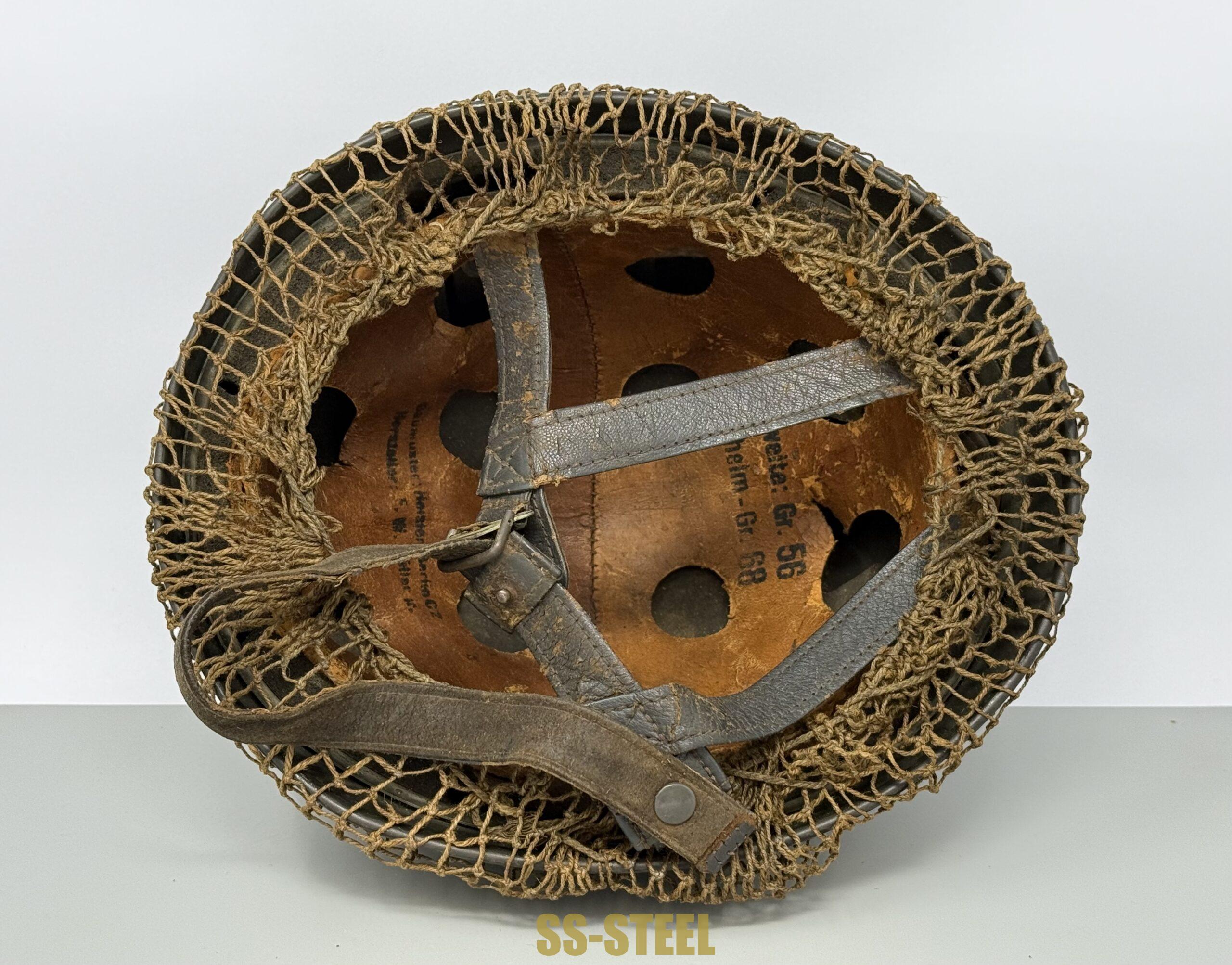 M38 No Decal FJ Paratrooper Helmet-NETTED - Image 10