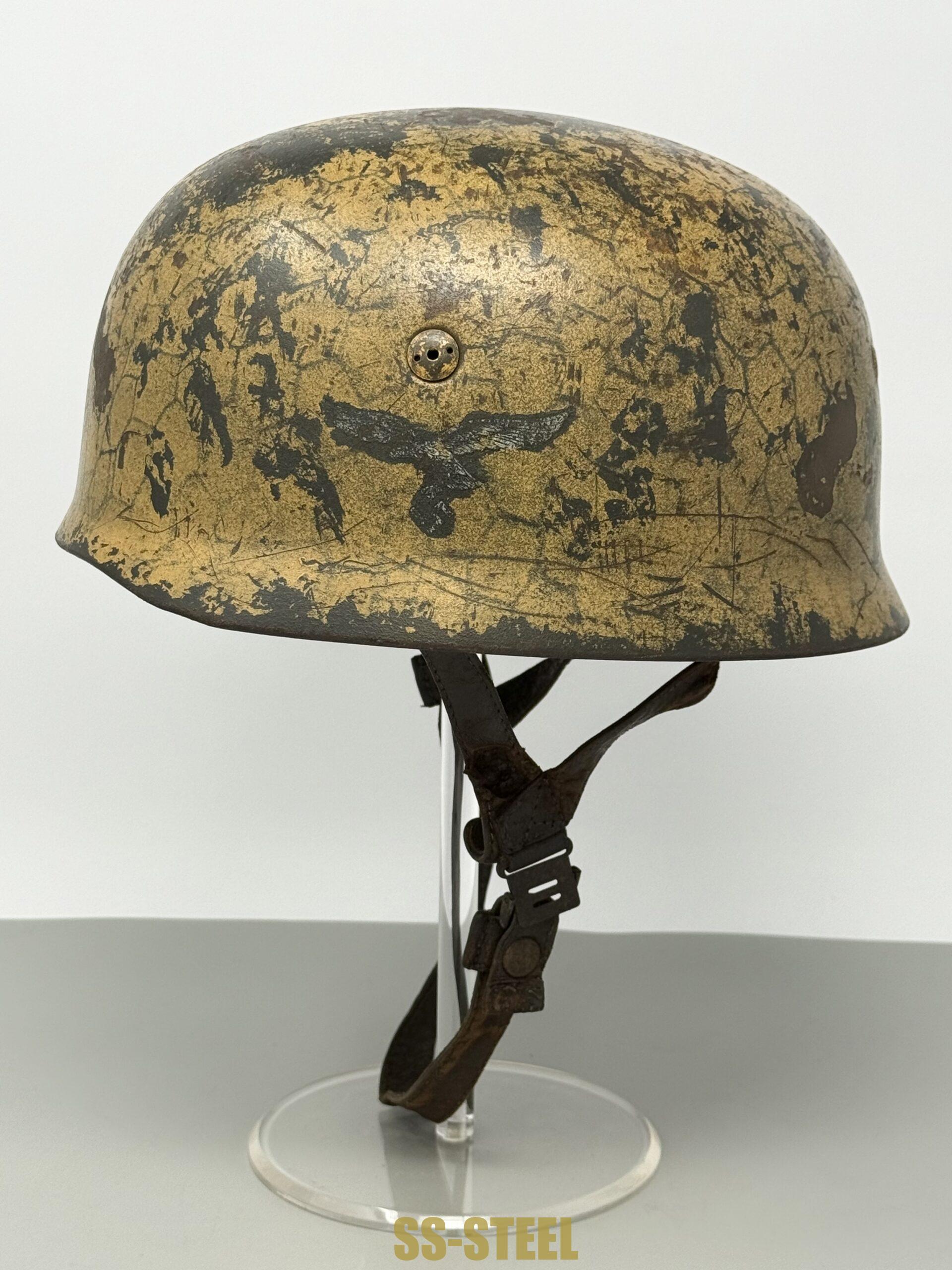 【CAMO】AIR COLLECTION SS19 イタリア製 M38 DAK EX CHICKEN-WIRE Camo Paratrooper Helmet – SS-Steel Inc.