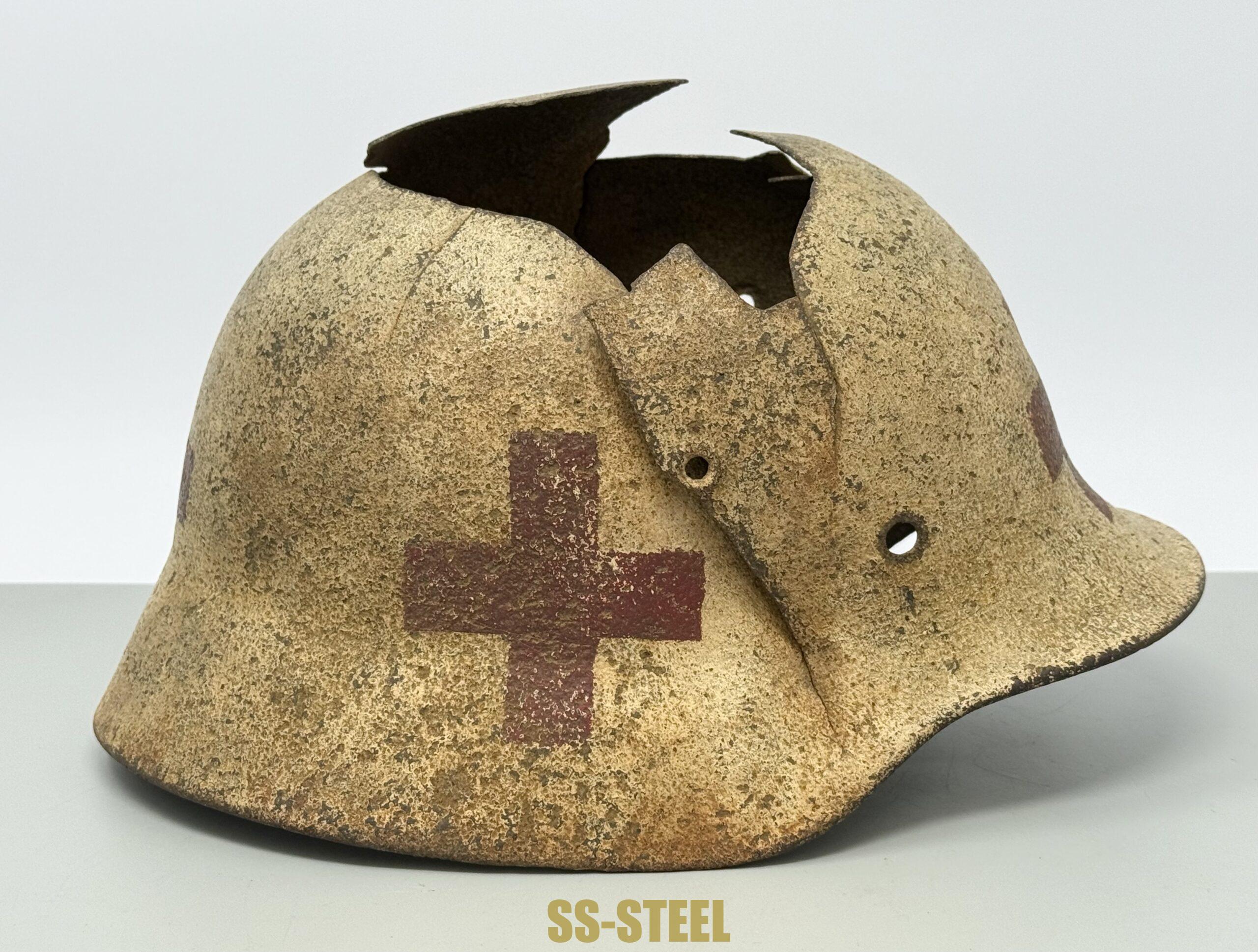 M40 Medic Helmet-BATTLE DAMAGE - Image 2