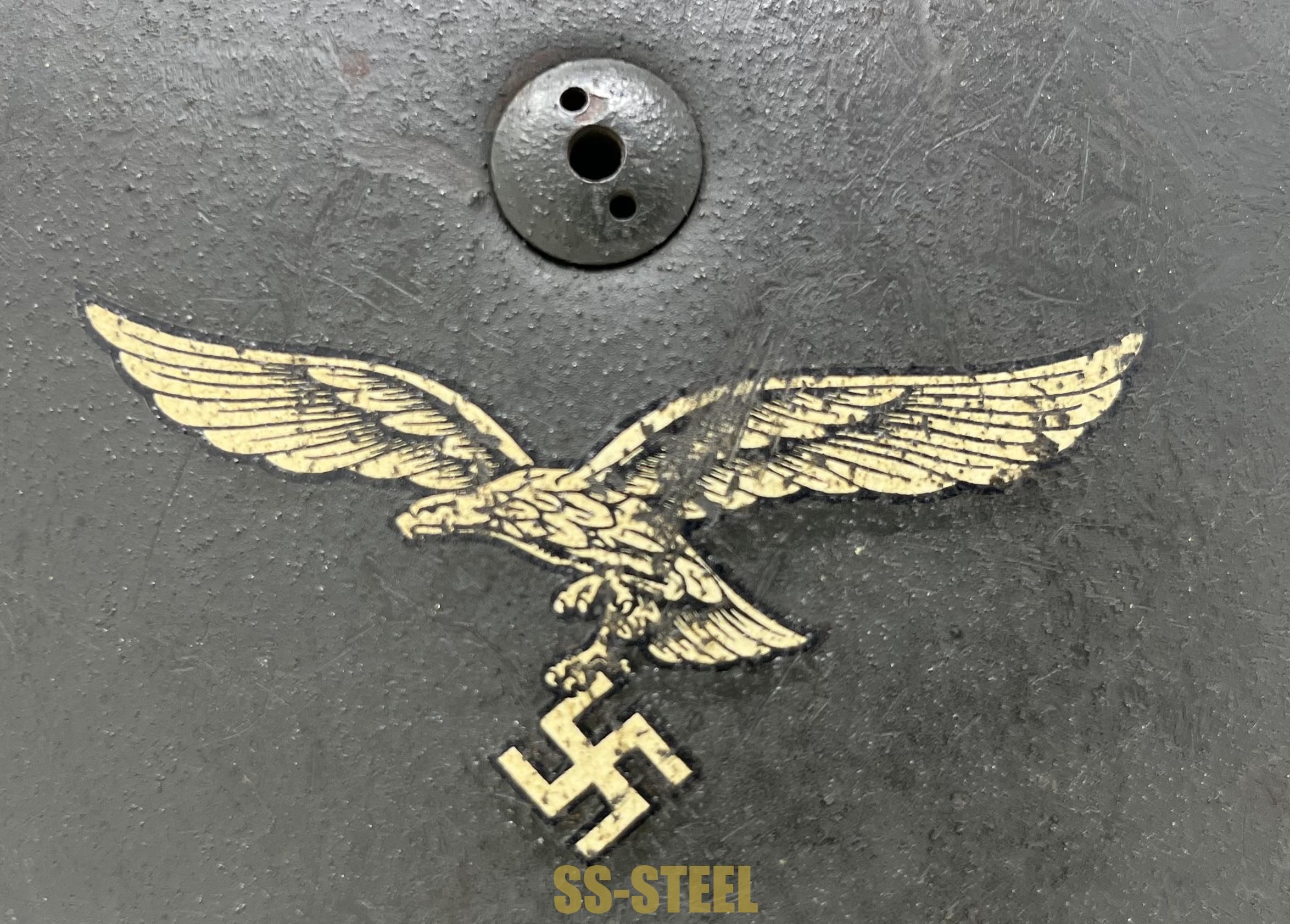 Incredible Condition, Early Spanner Single Decal FJ Helmet - Image 9