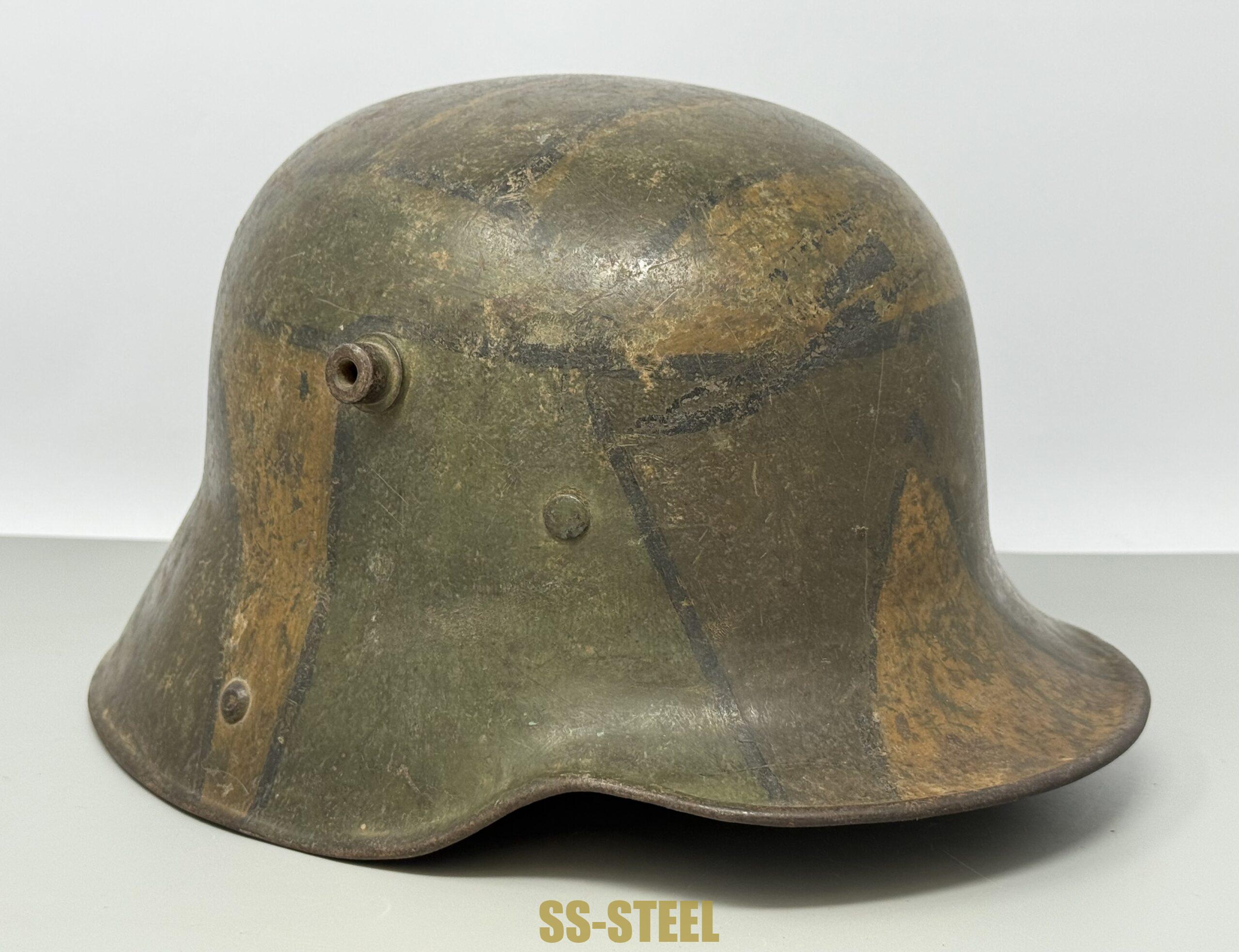 WWI IMPERIAL GERMAN M16 CAMO HELMET - Image 2