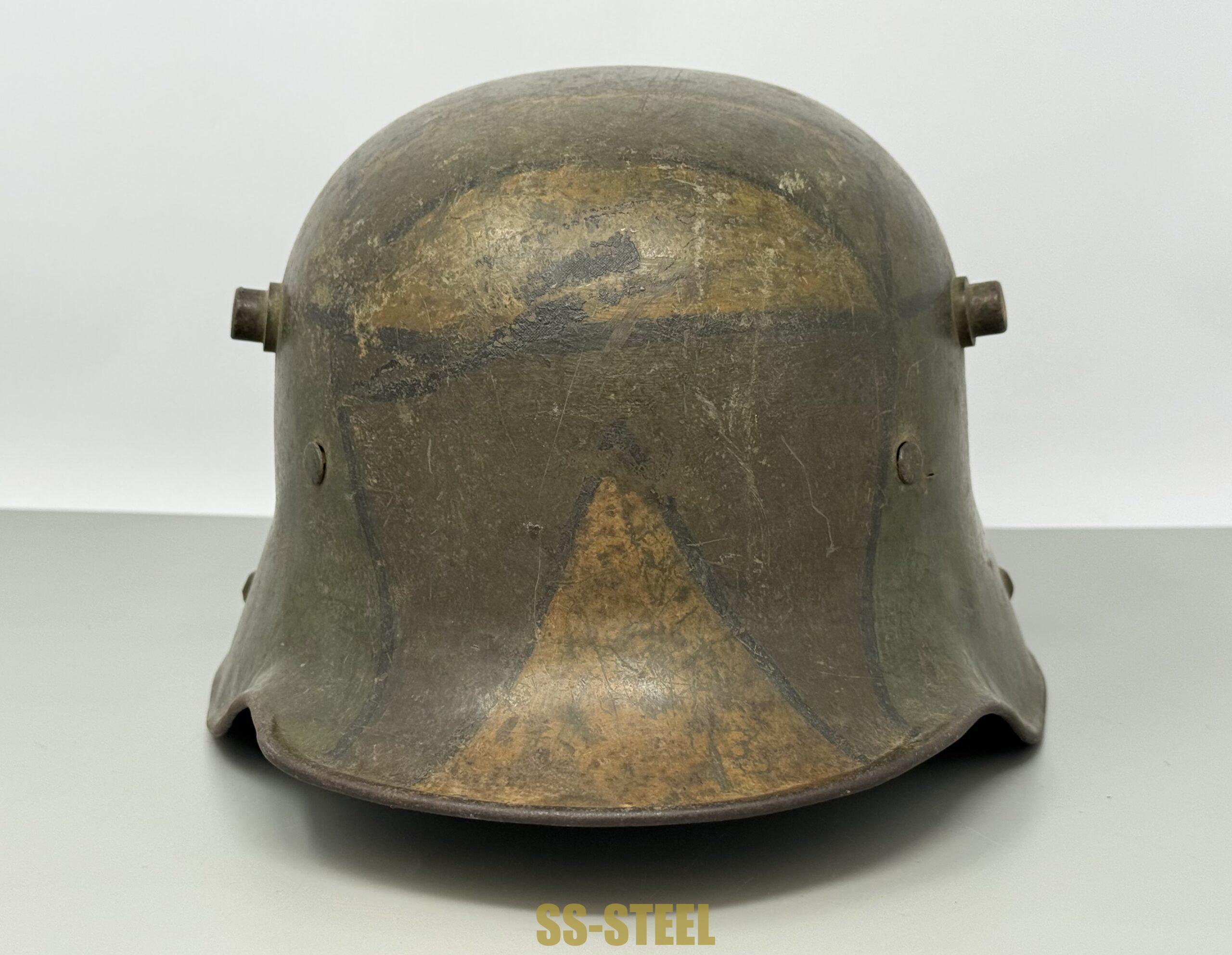 WWI IMPERIAL GERMAN M16 CAMO HELMET - Image 3