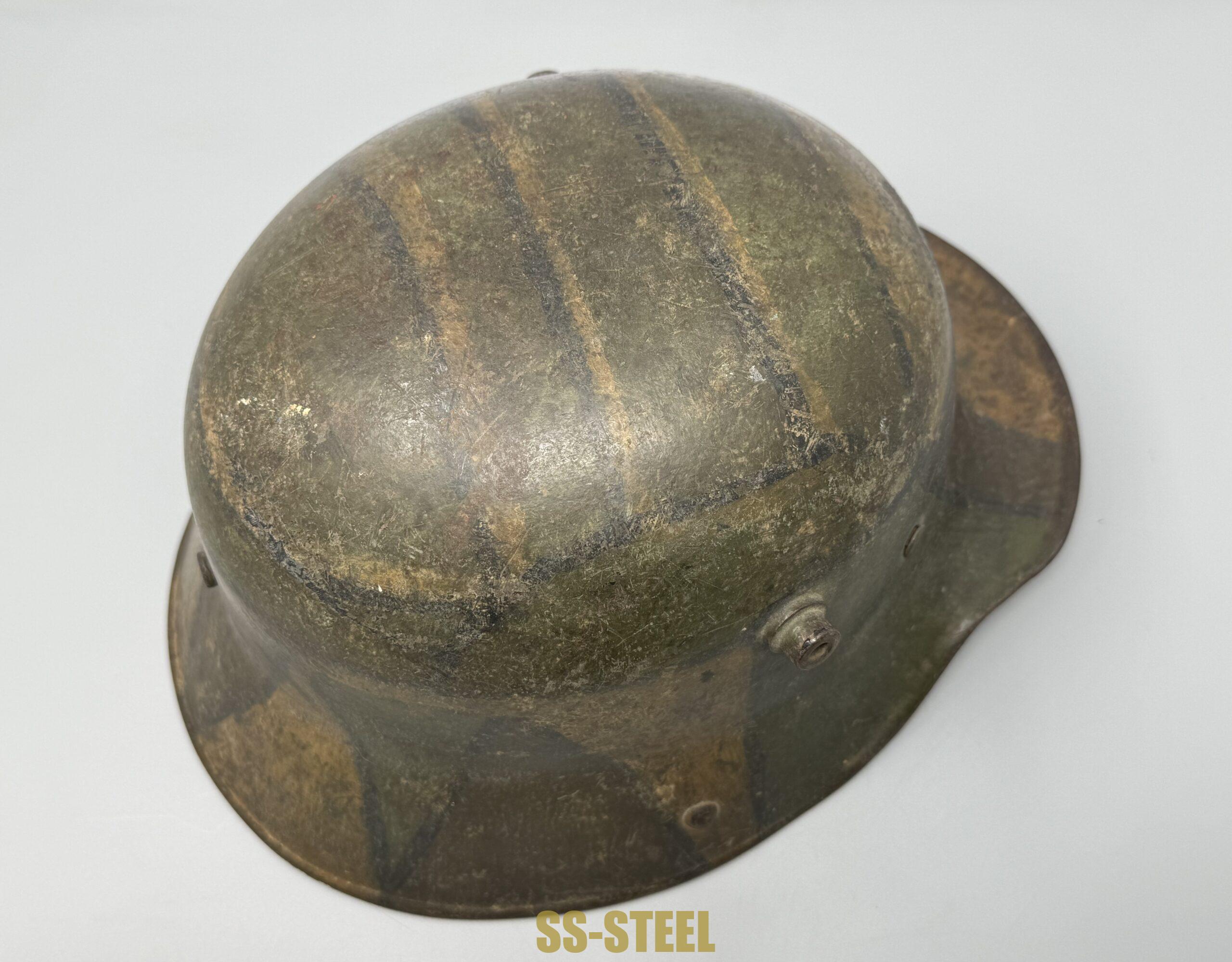 WWI IMPERIAL GERMAN M16 CAMO HELMET - Image 7