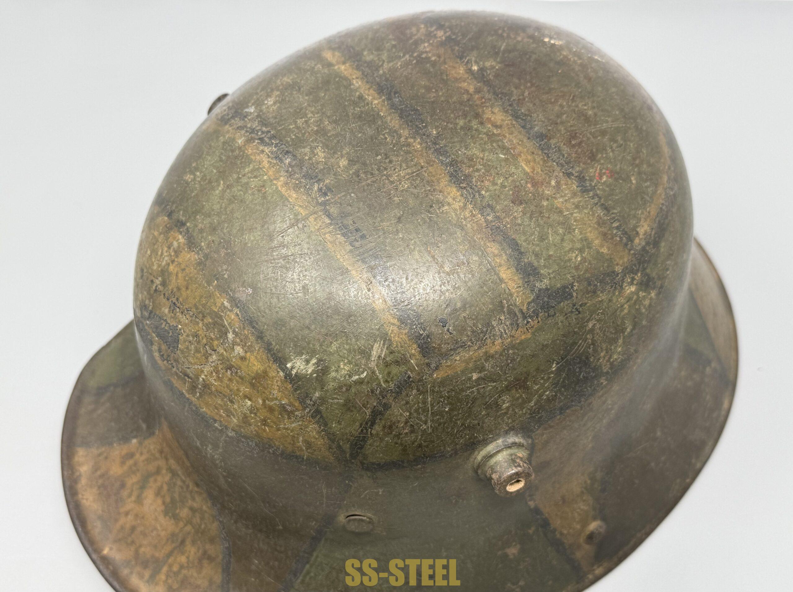 WWI IMPERIAL GERMAN M16 CAMO HELMET - Image 9