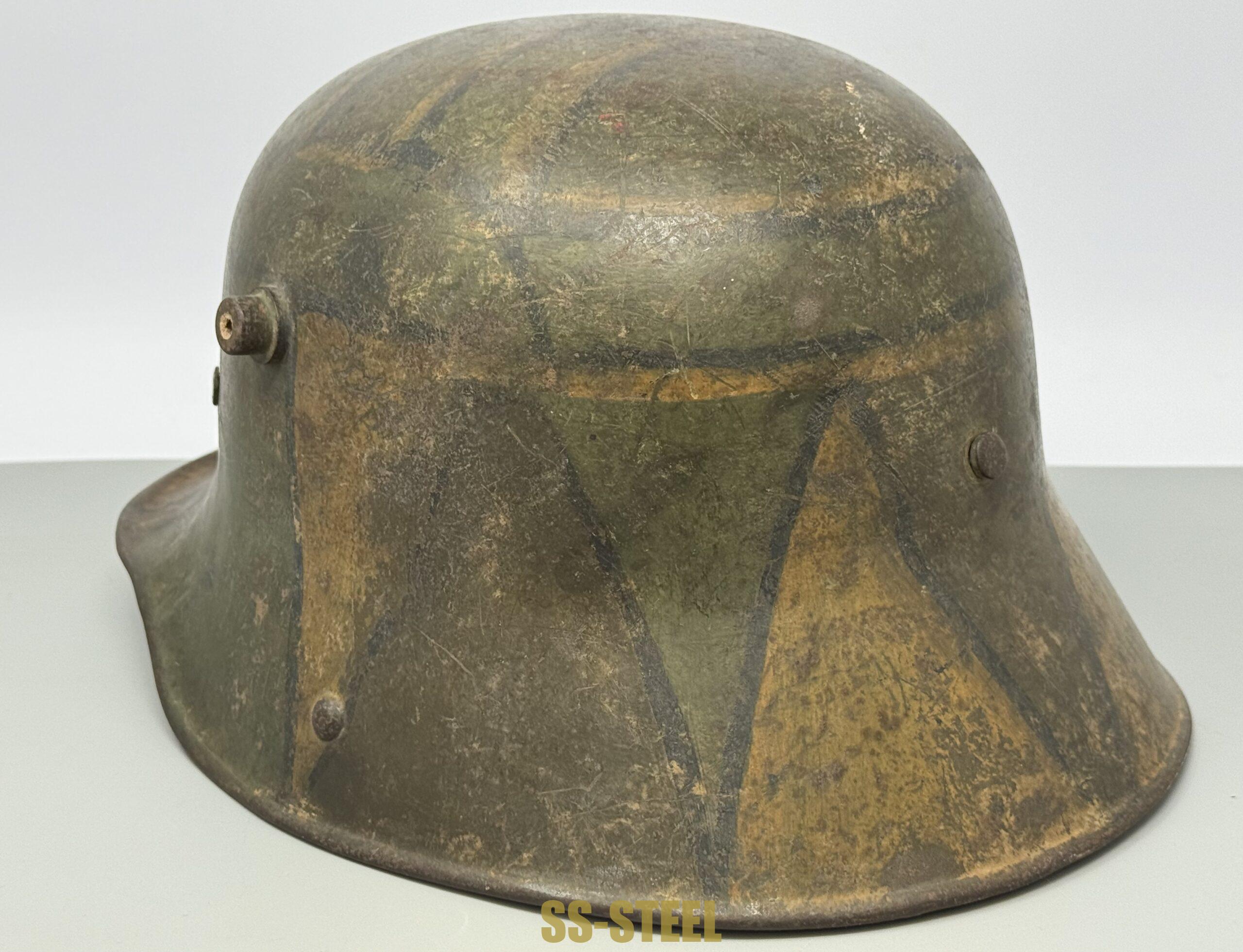 WWI IMPERIAL GERMAN M16 CAMO HELMET - Image 14