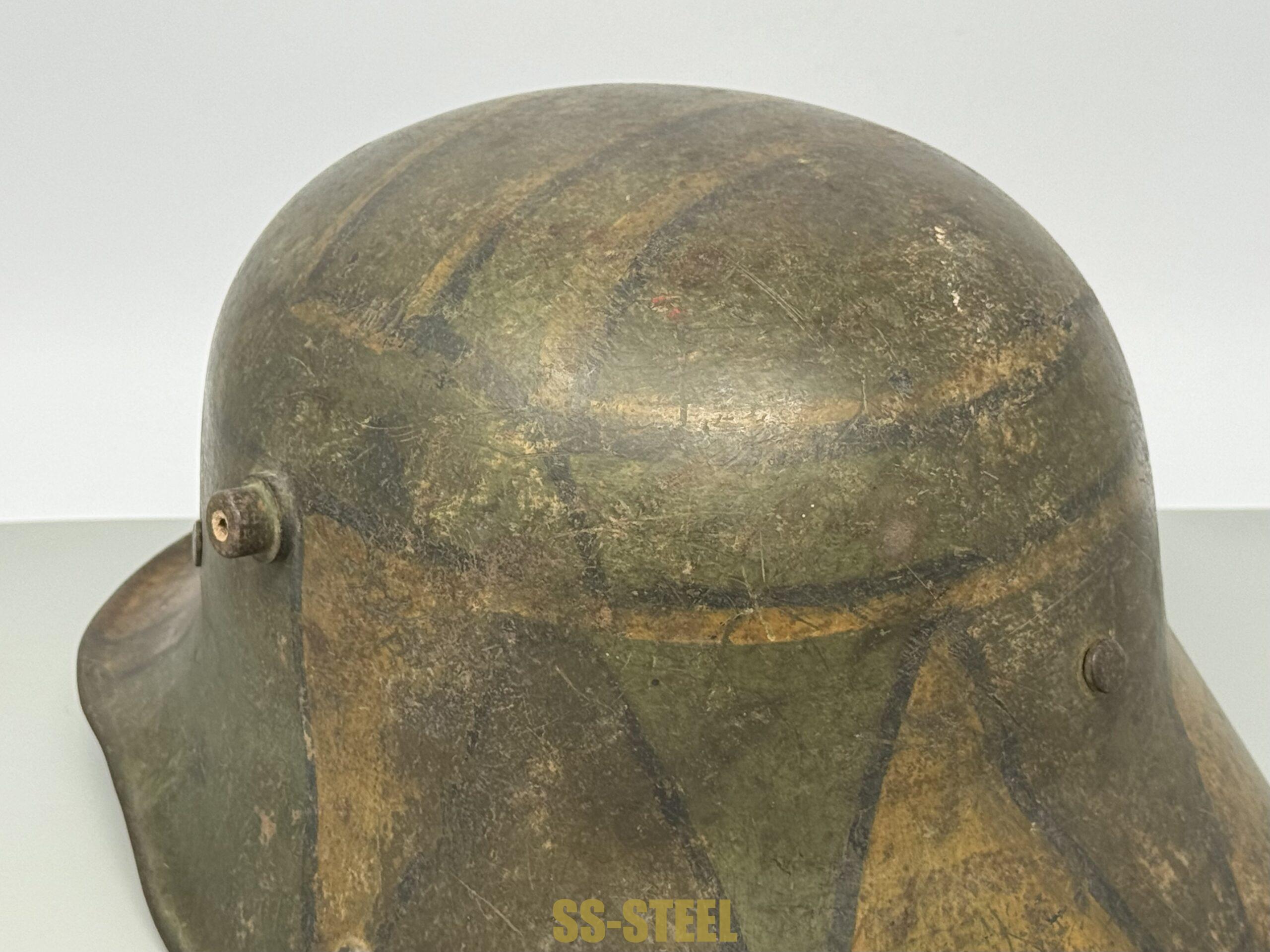 WWI IMPERIAL GERMAN M16 CAMO HELMET - Image 16