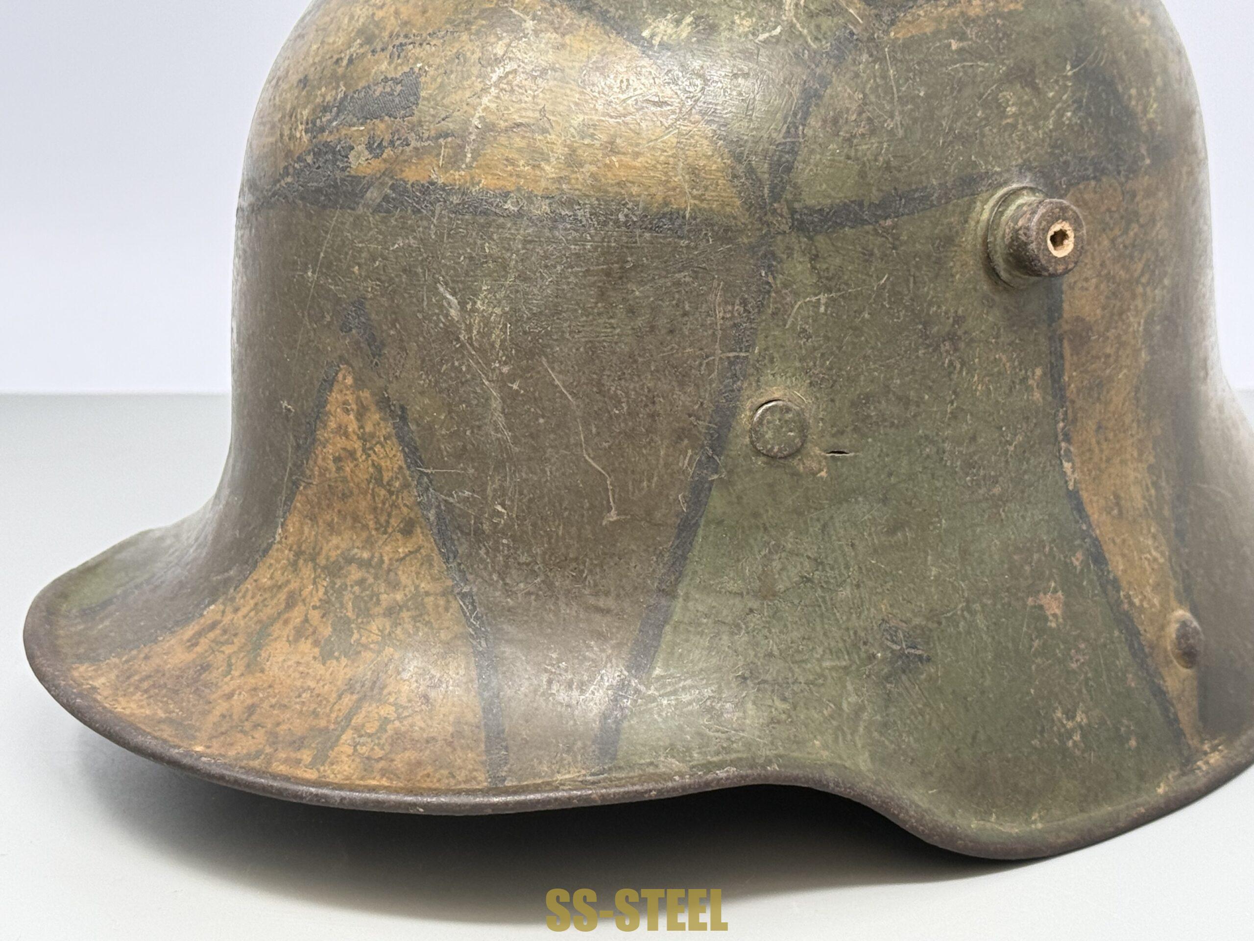 WWI IMPERIAL GERMAN M16 CAMO HELMET - Image 17