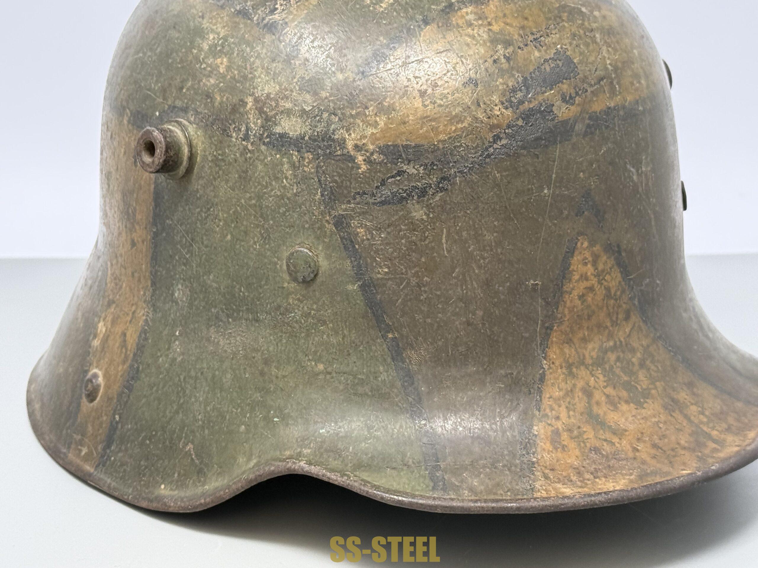WWI IMPERIAL GERMAN M16 CAMO HELMET - Image 18