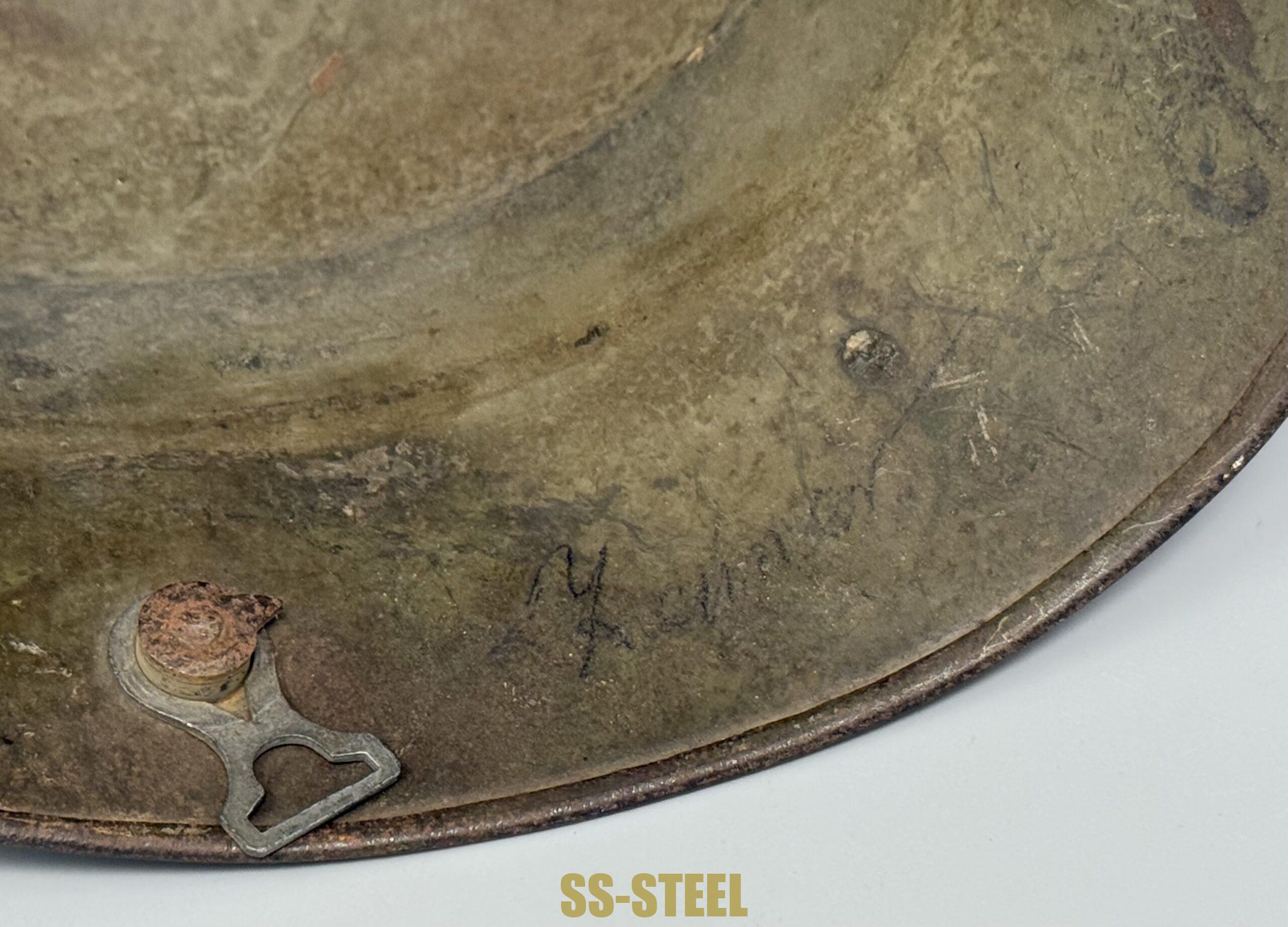 WWI IMPERIAL GERMAN M16 CAMO HELMET - Image 20