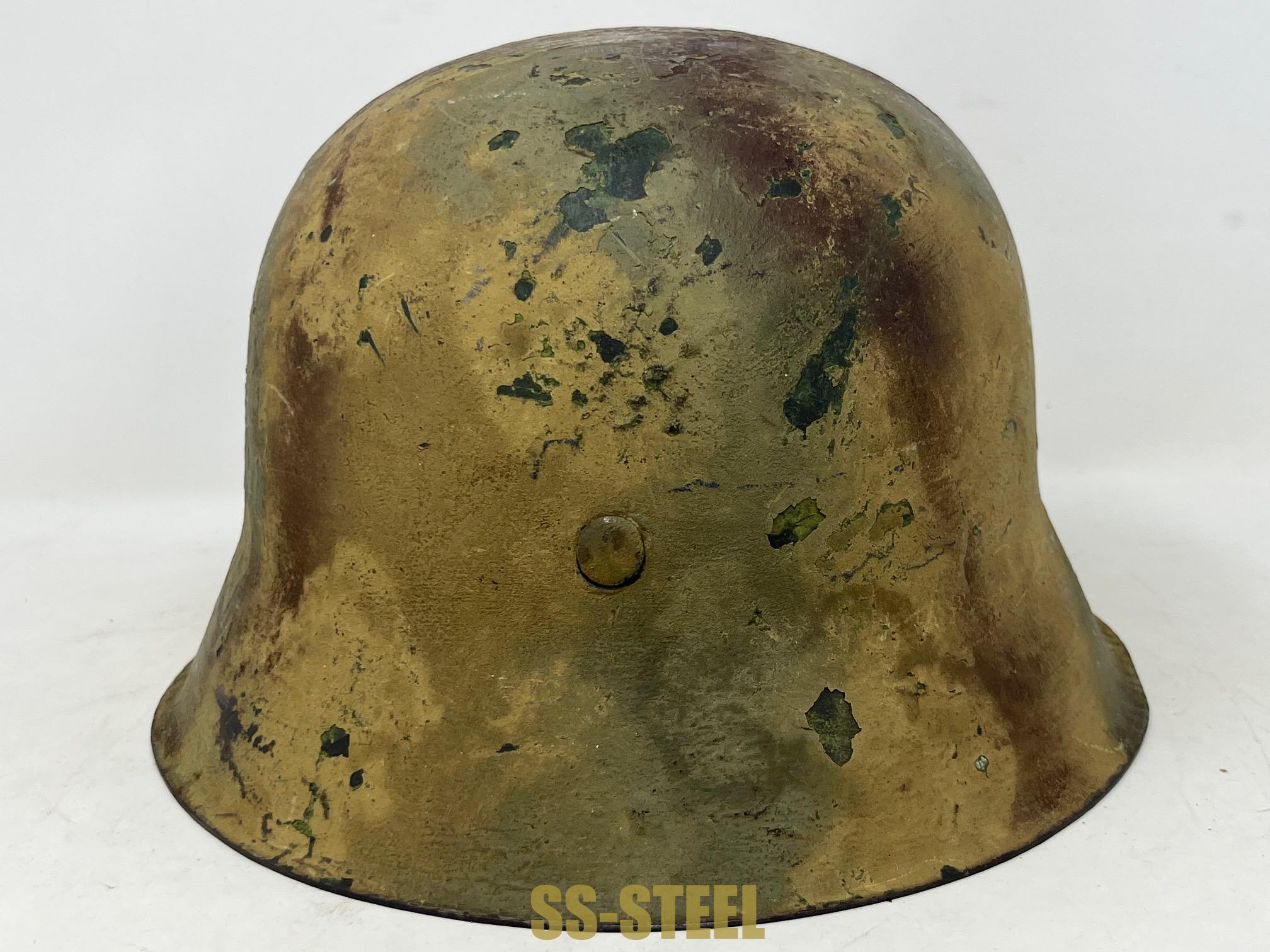 Sand Textured Camouflage M42 Heer Helmet - Image 6