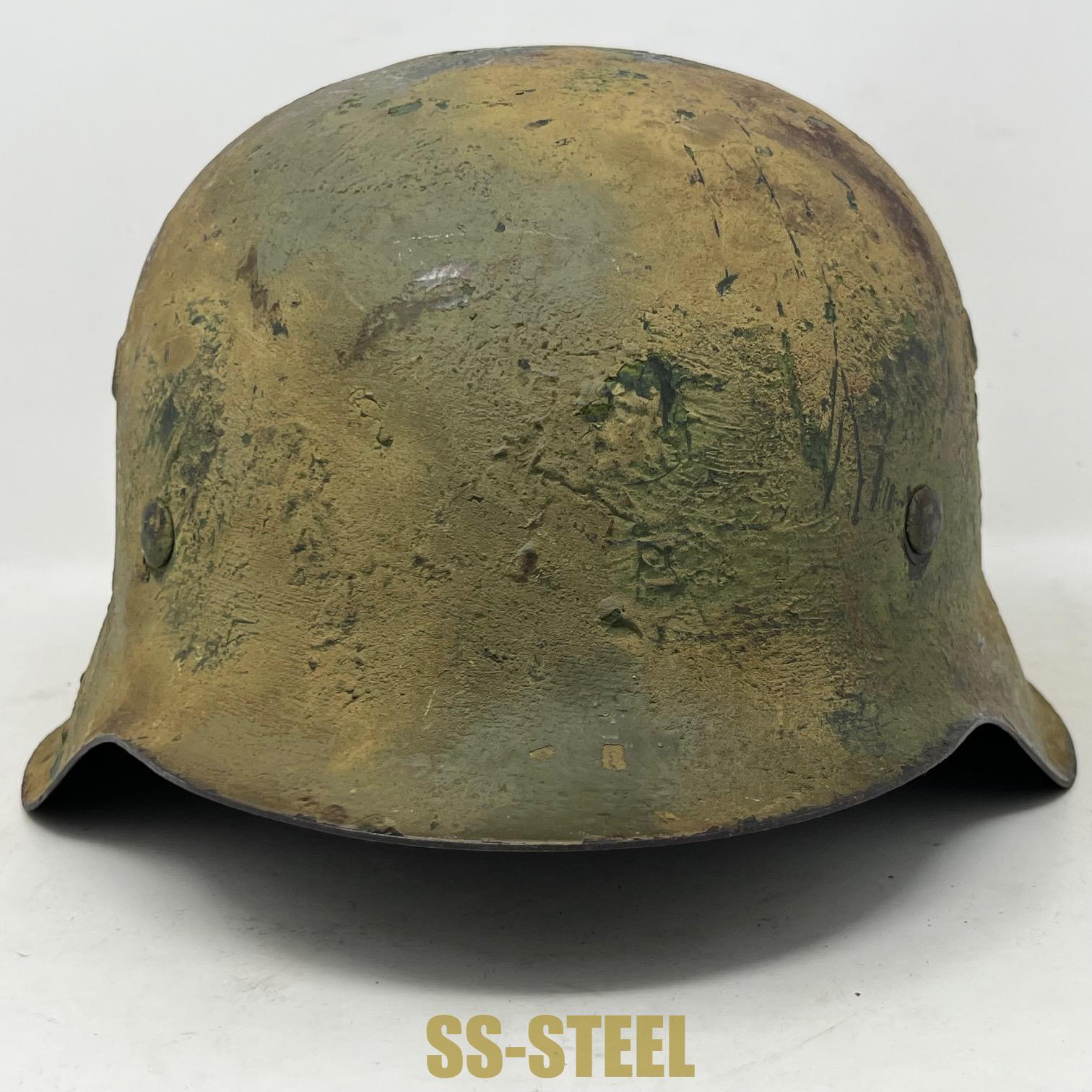 Sand Textured Camouflage M42 Heer Helmet - Image 7