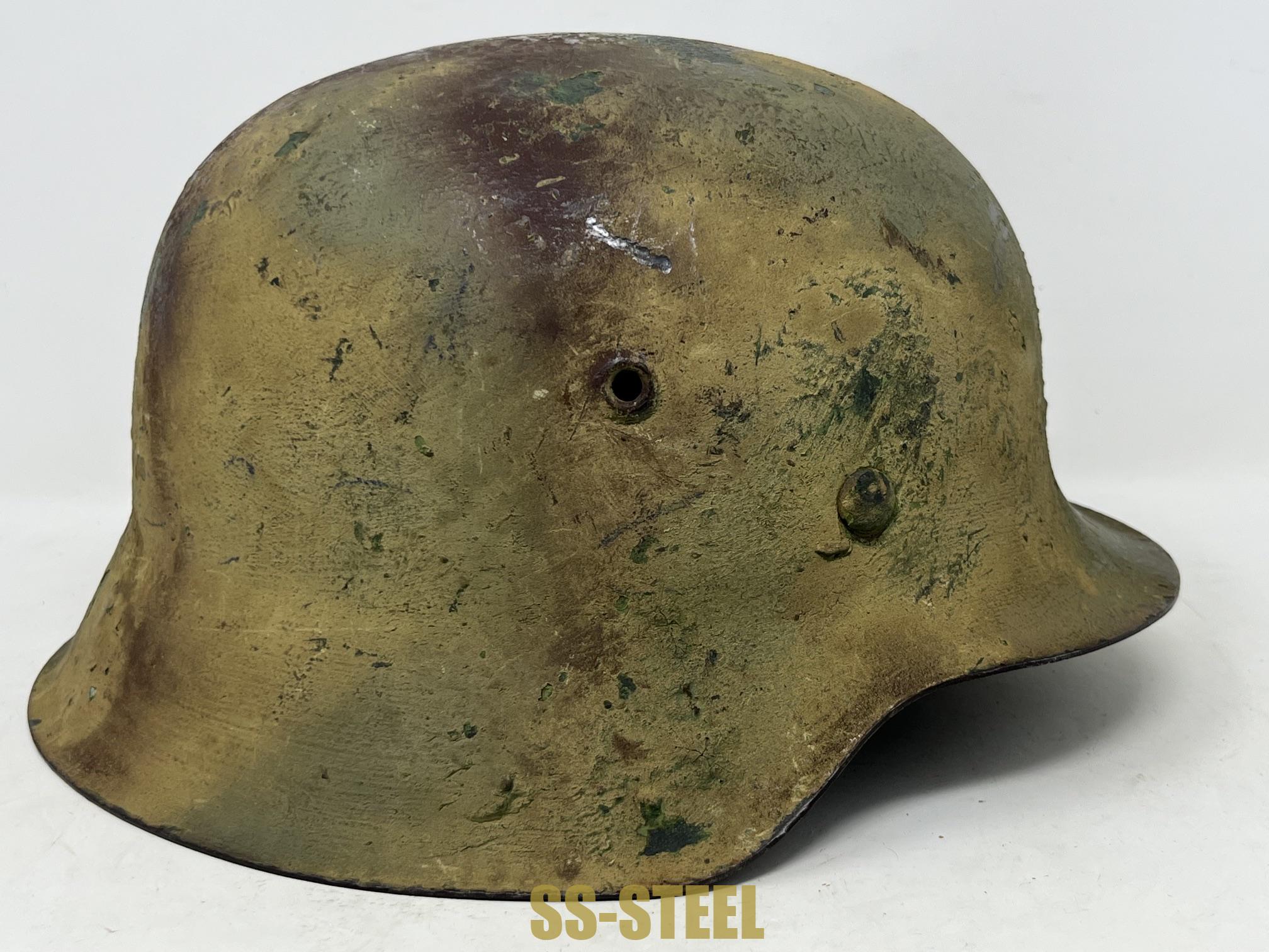 Sand Textured Camouflage M42 Heer Helmet