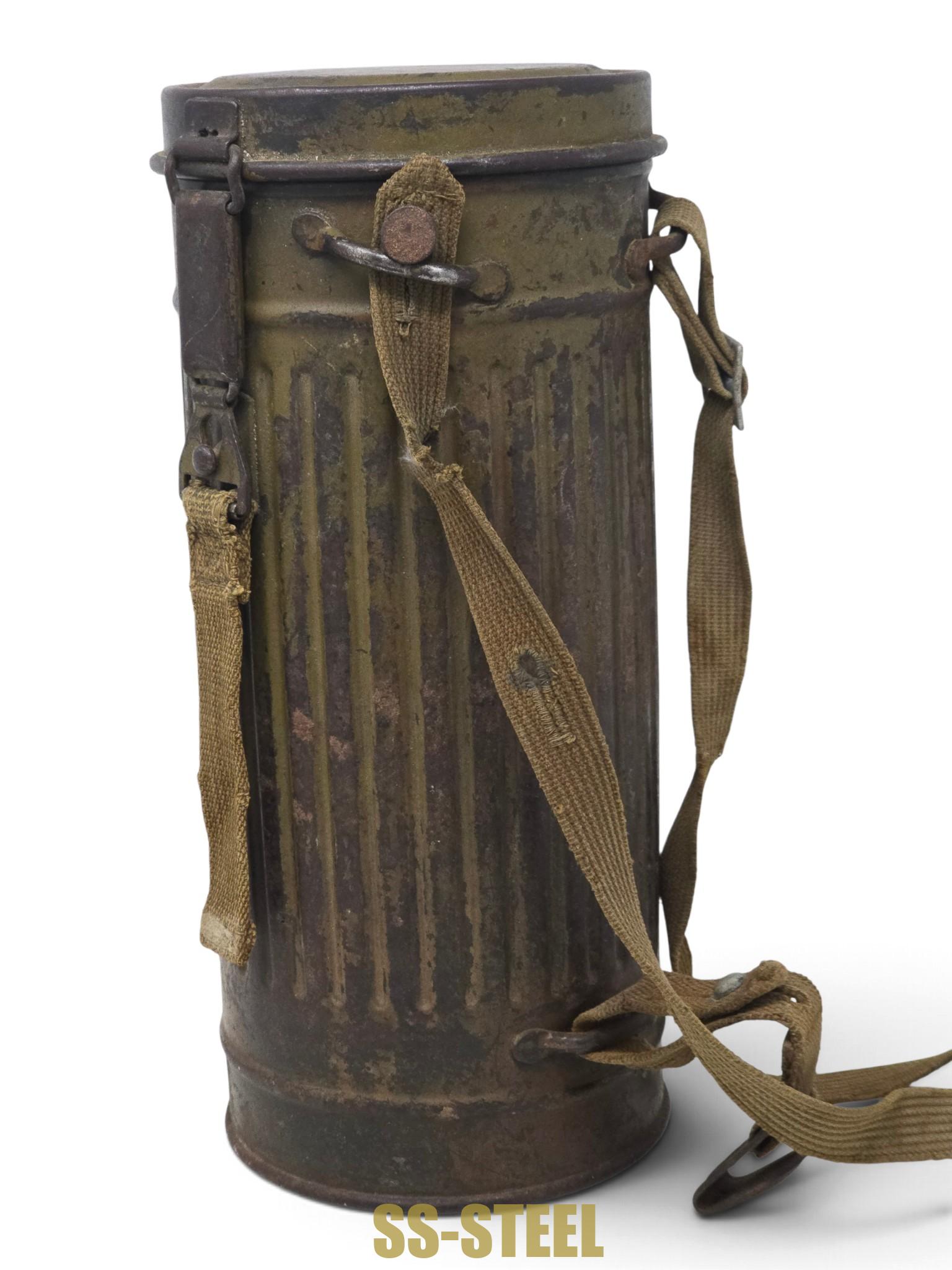 Service-Used Camo Gas Mask, Complete - Image 10