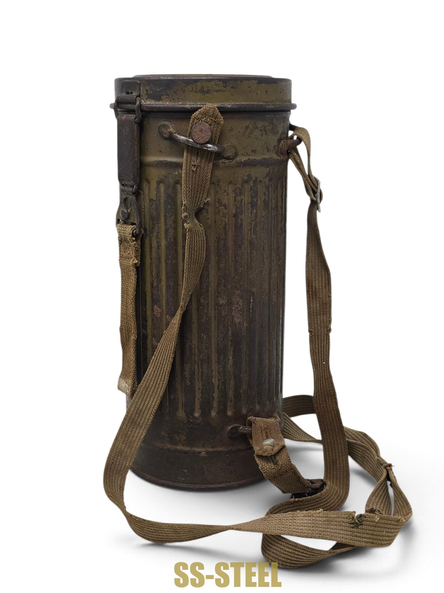 Service-Used Camo Gas Mask, Complete - Image 9