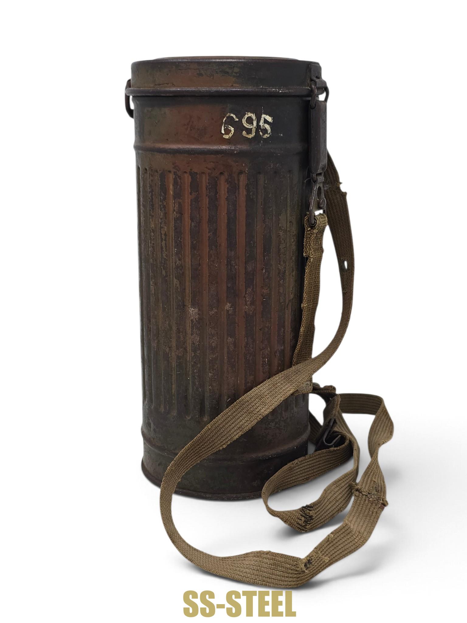 Service-Used Camo Gas Mask, Complete - Image 7