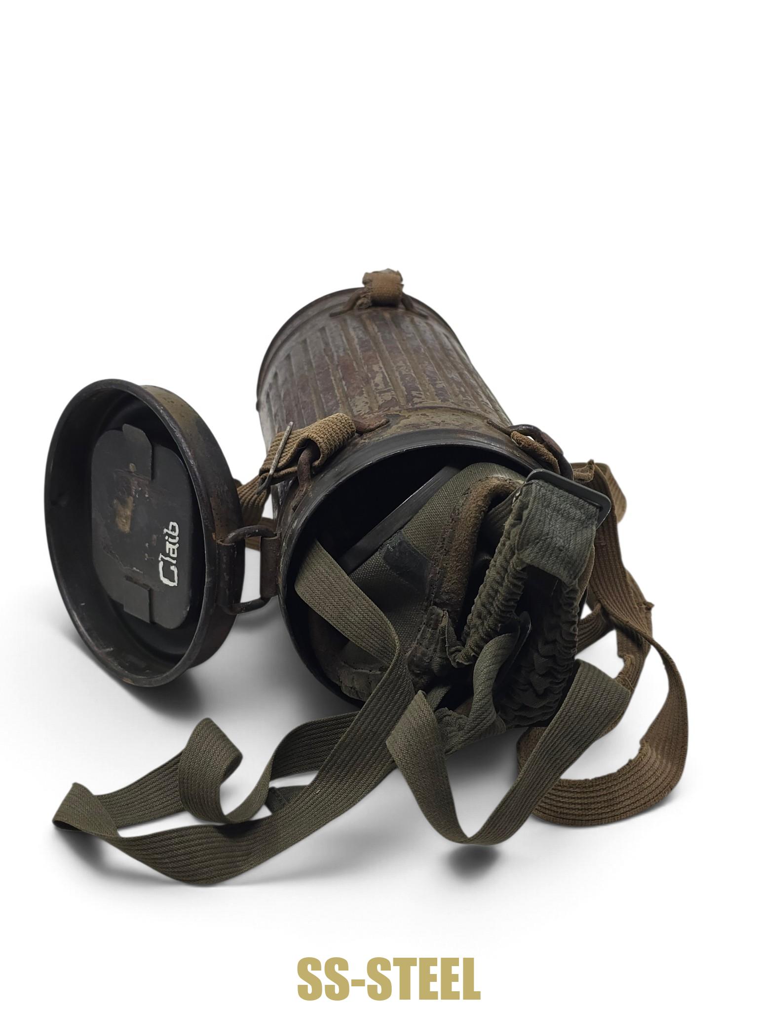 Service-Used Camo Gas Mask, Complete - Image 5