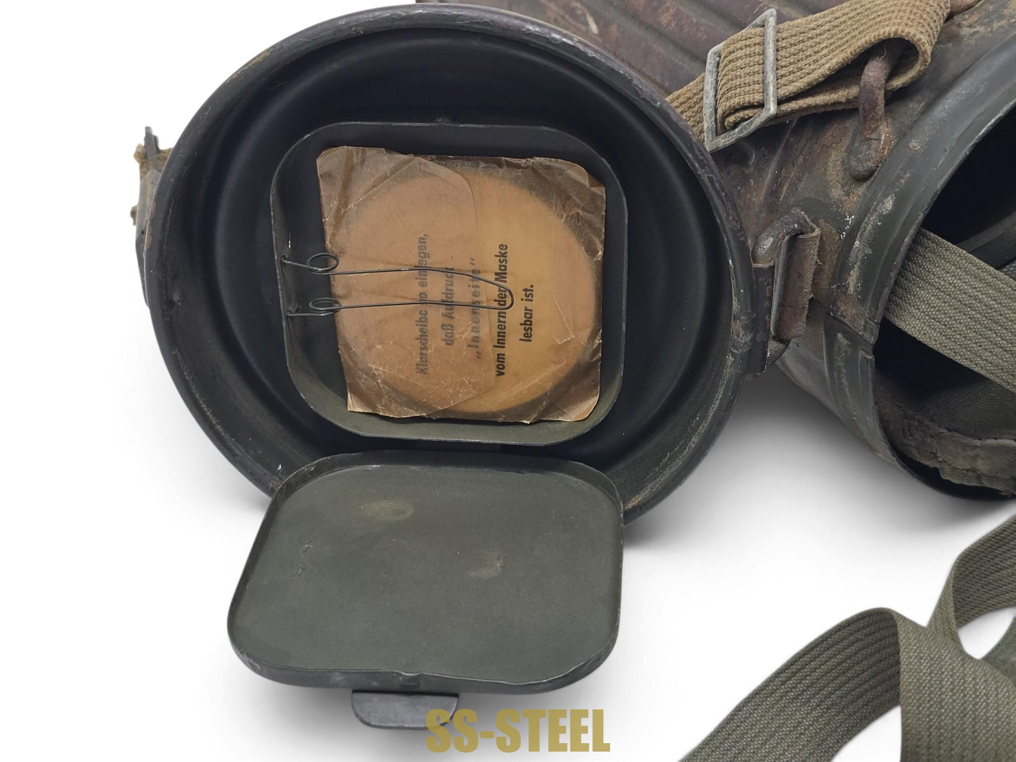 Service-Used Camo Gas Mask, Complete - Image 4