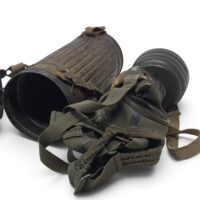 Service-Used Camo Gas Mask, Complete