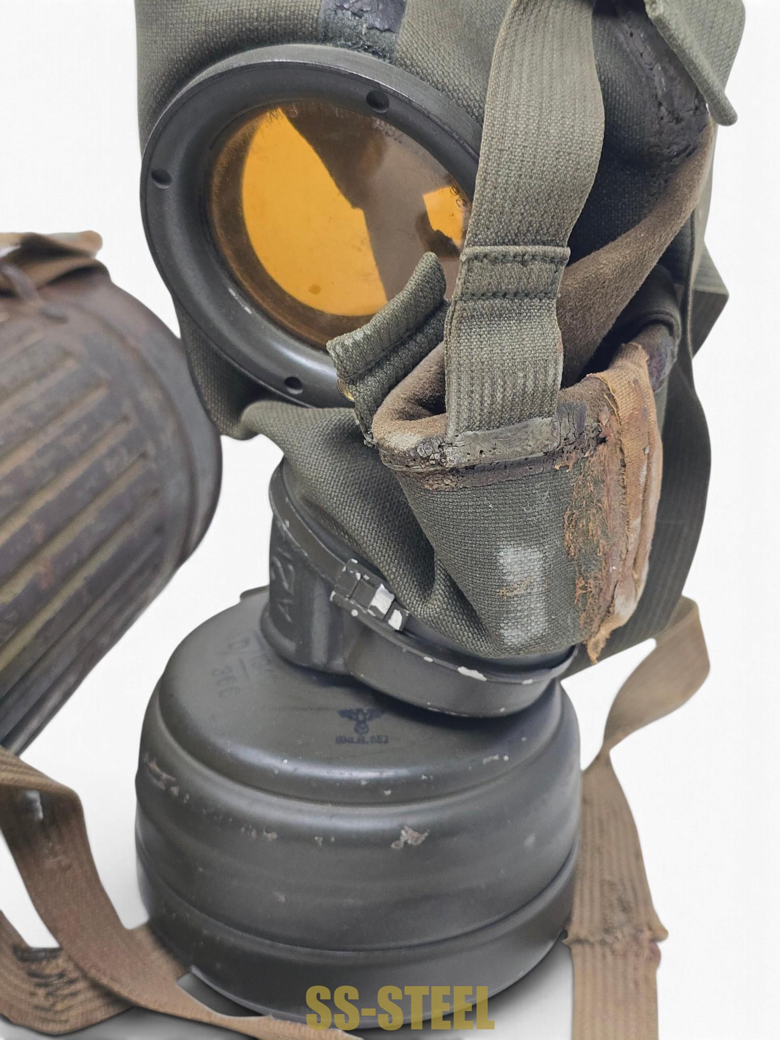 Service-Used Camo Gas Mask, Complete - Image 2