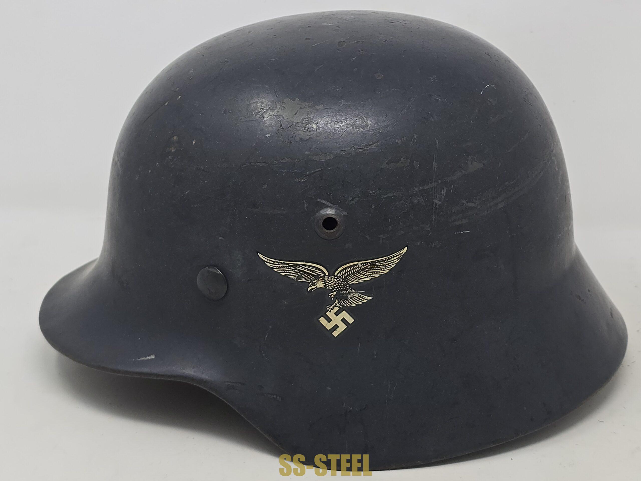 Sharp Luftwaffe M35 Double Decal Helmet, 1939