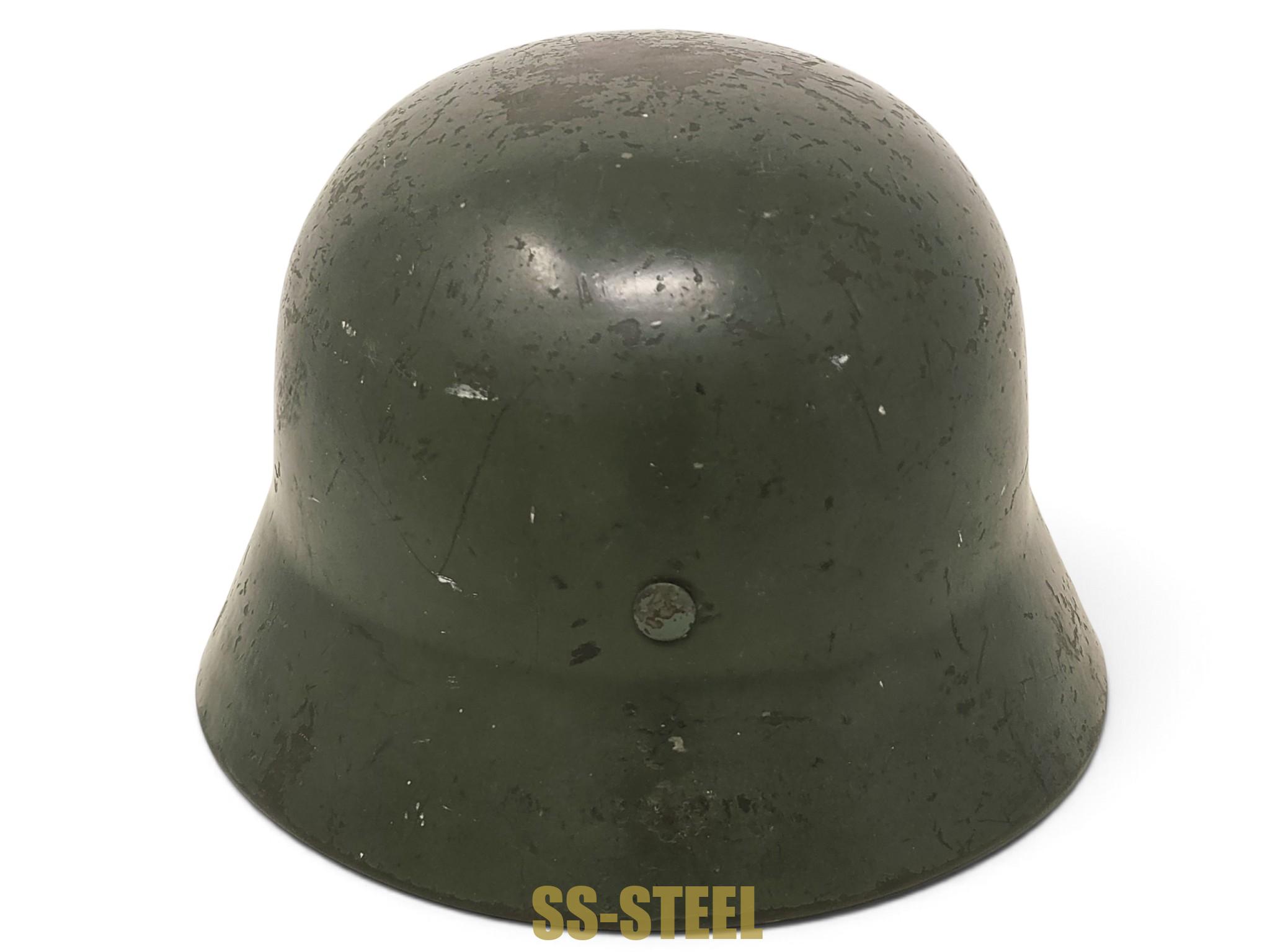 Fine Service Used Heer M35 Double Decal Helmet - Image 10