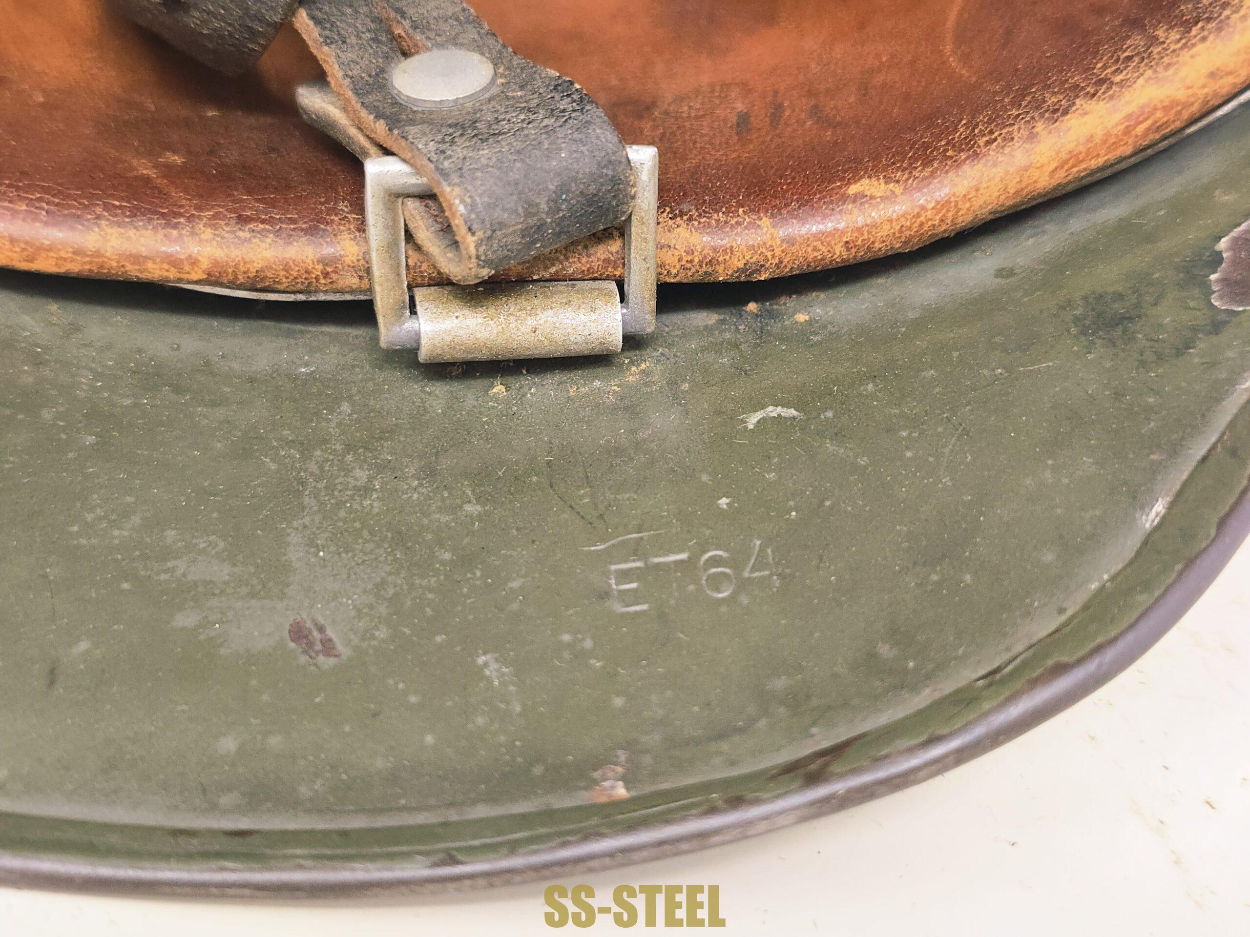 Fine Service Used Heer M35 Double Decal Helmet - Image 5