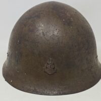 WWII Japanese Navy Helmet, Combat Used