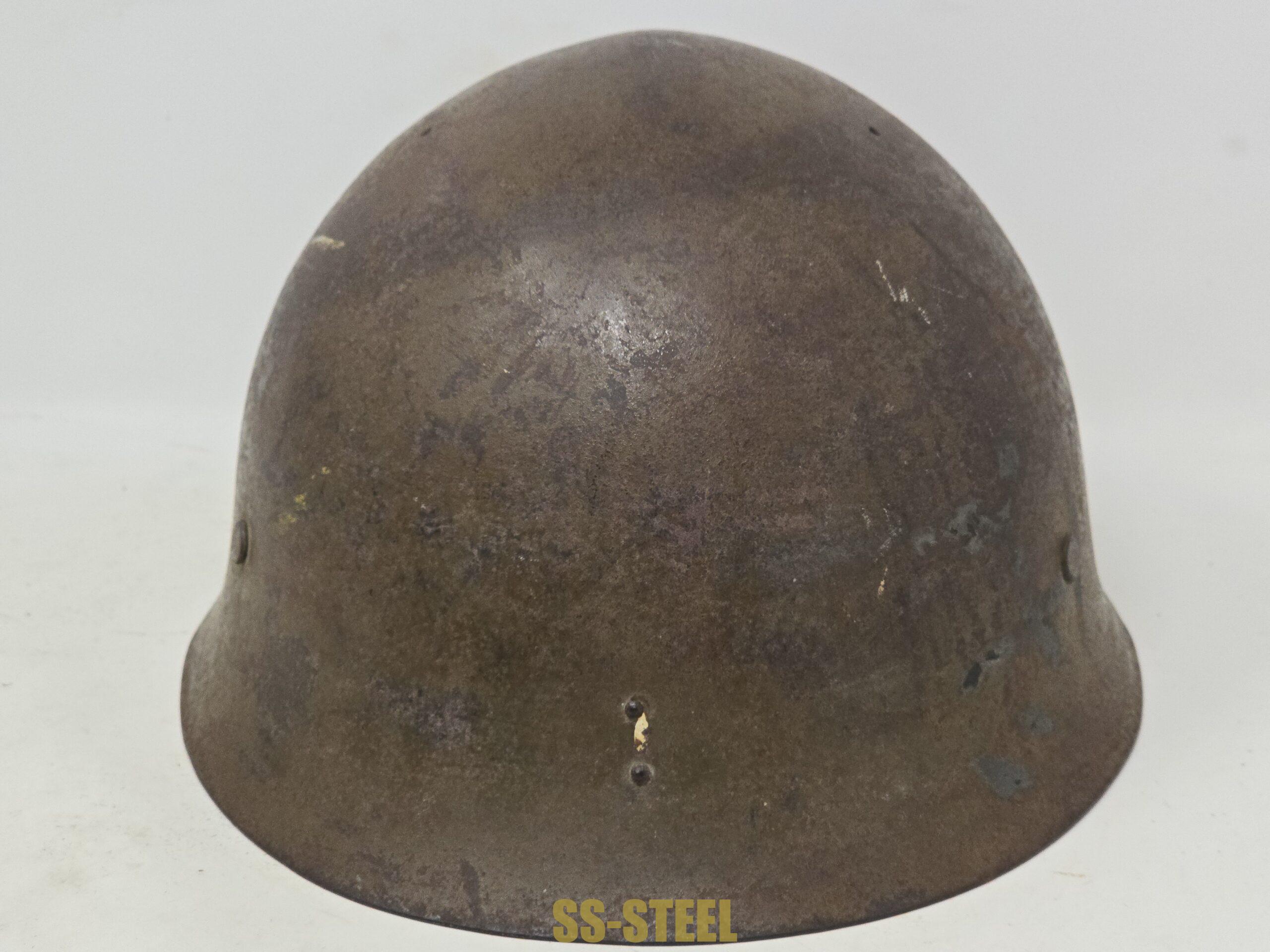 WWII Japanese Navy Helmet, Combat Used - Image 3