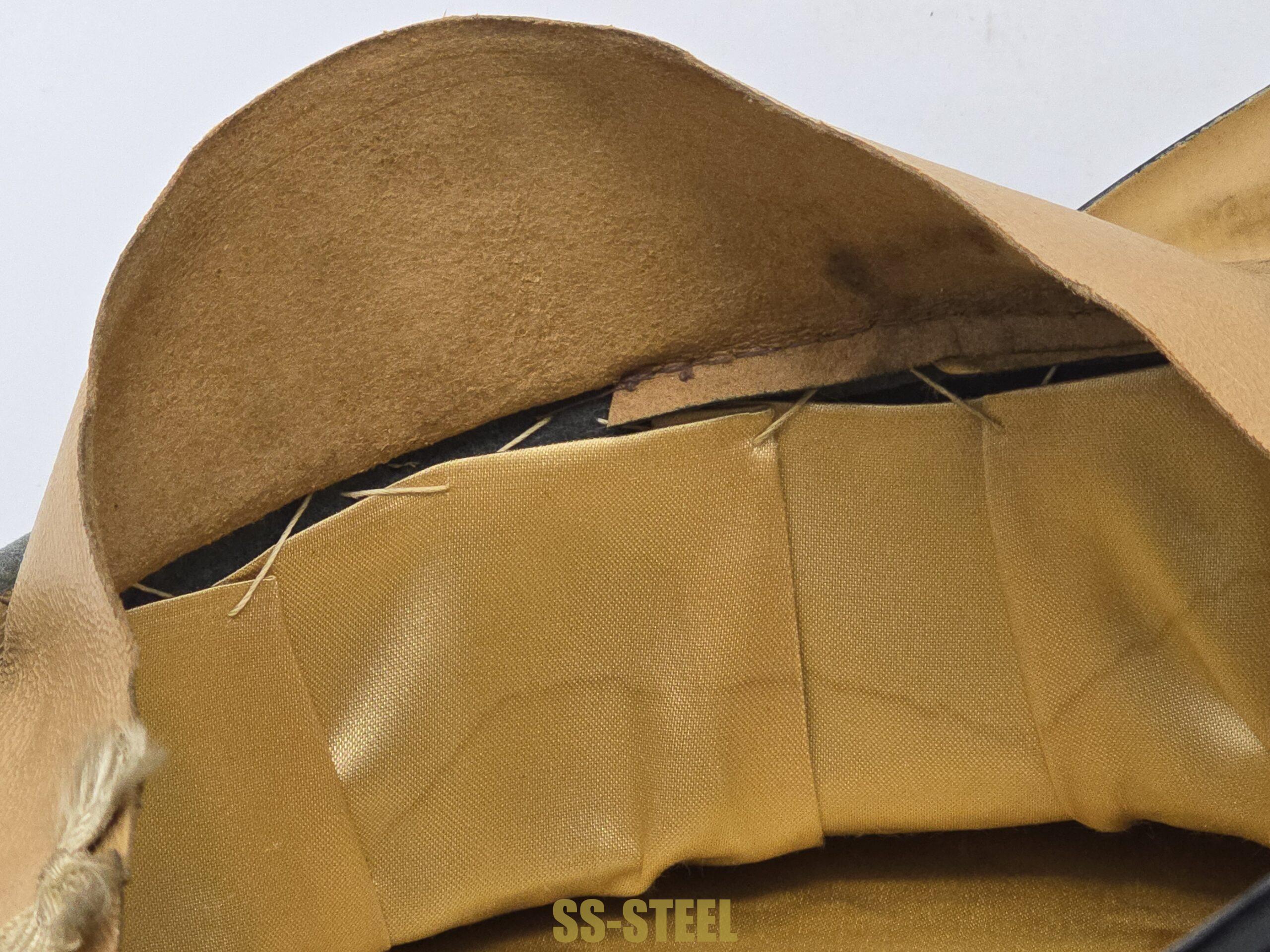 Fine Waffen-SS Officer’s Visor Cap for Artillery / StuG - Image 12