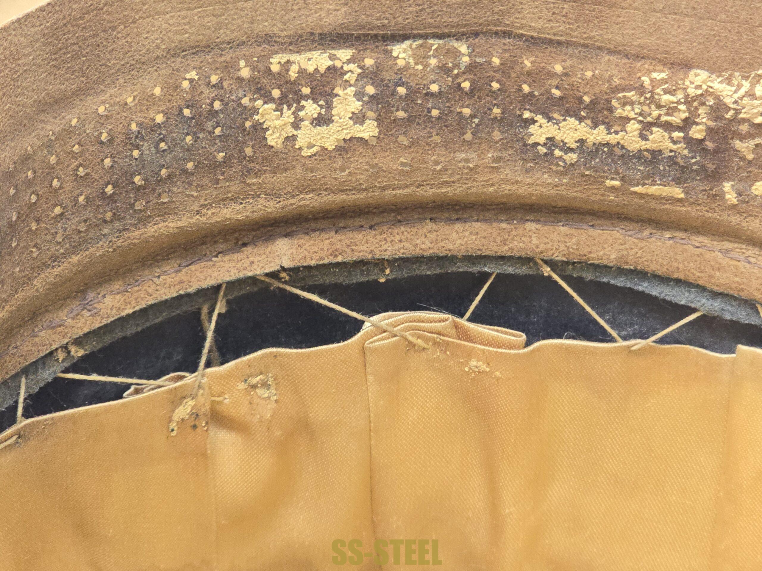 Fine Waffen-SS Officer’s Visor Cap for Artillery / StuG - Image 14