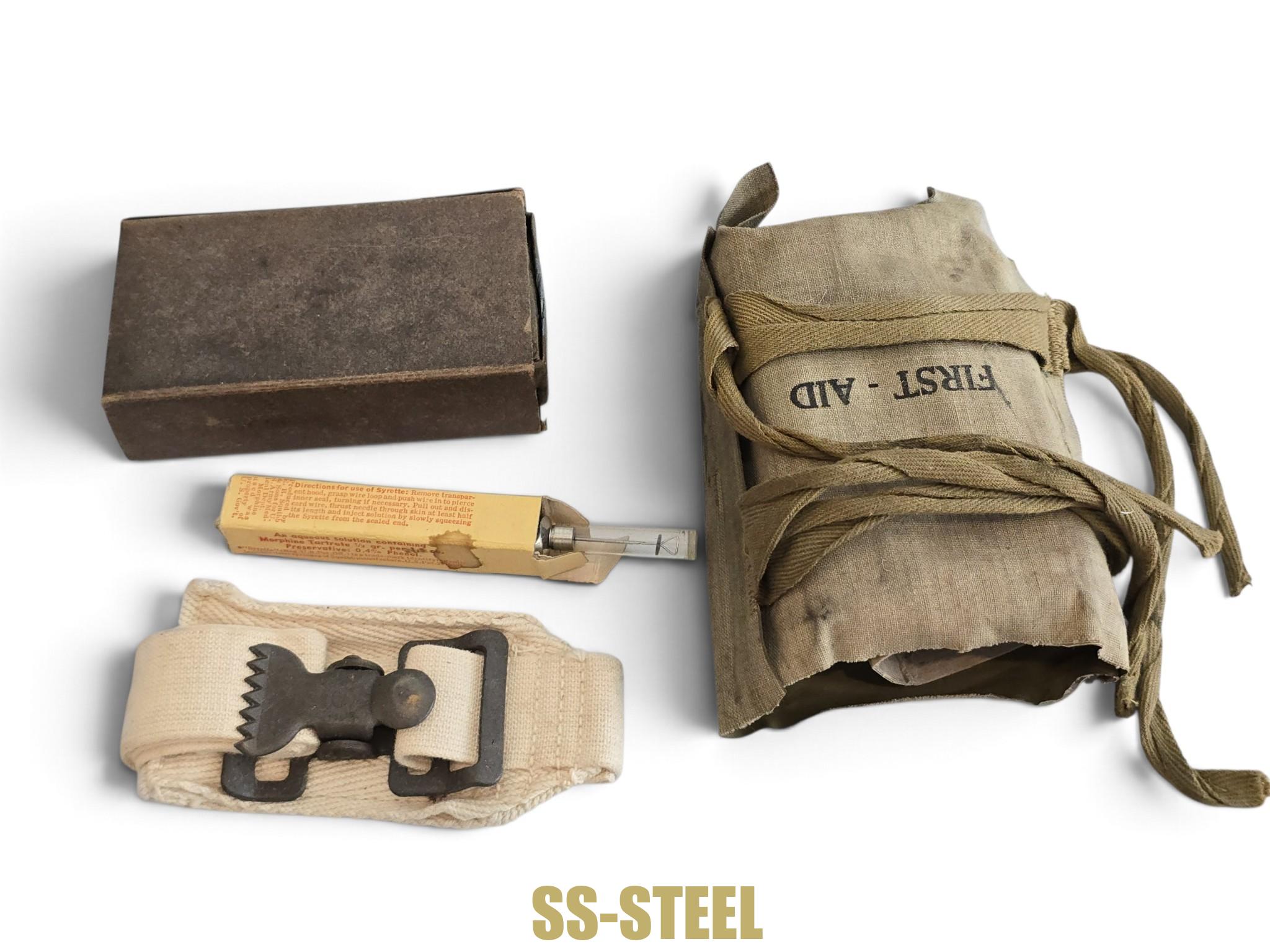 WWII US Airborne Medical Pouch, Complete - Image 8