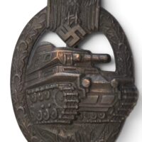 Bronze Panzer Assault Badge, "AS"