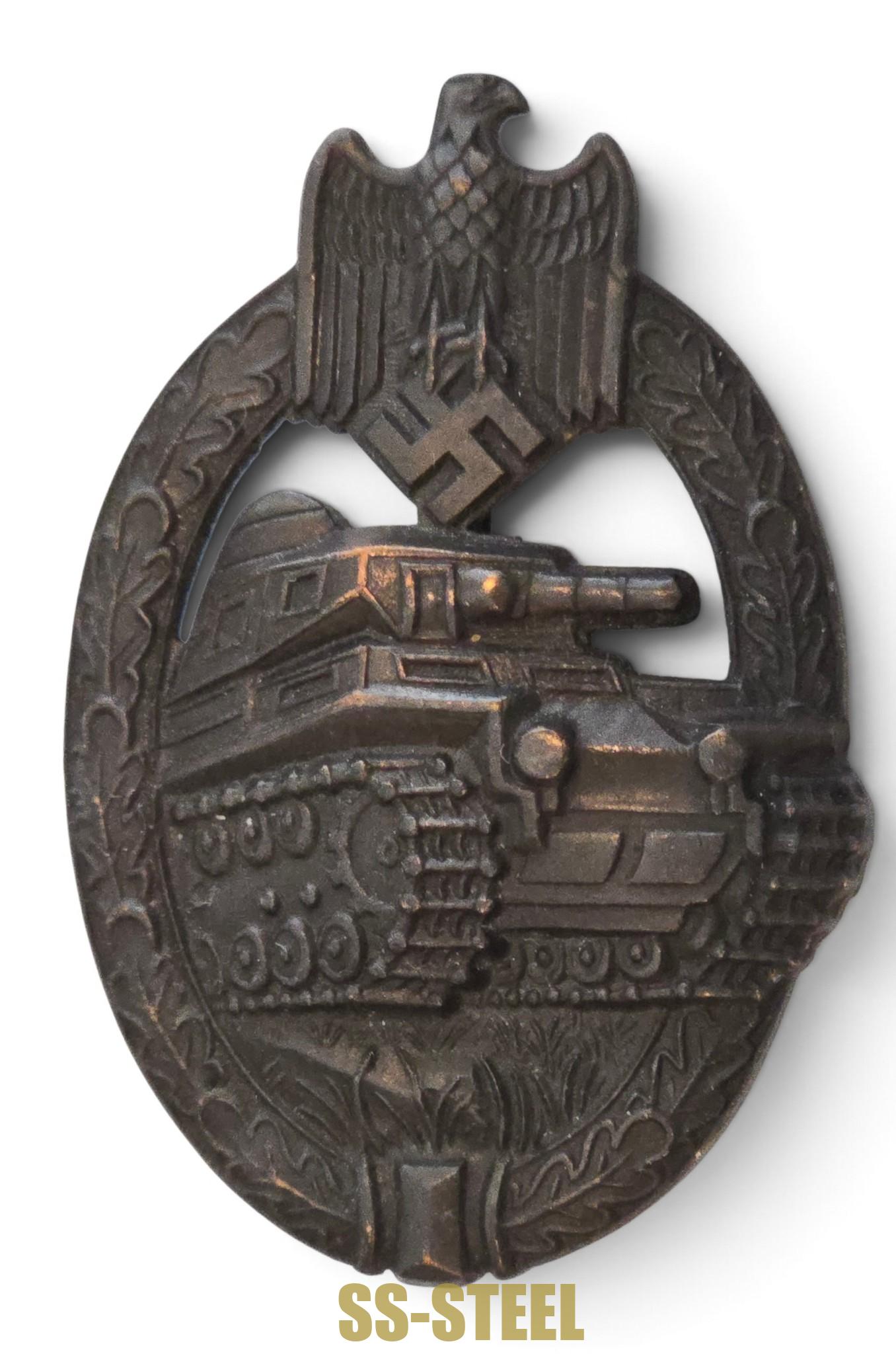 Bronze Panzer Assault Badge, "AS"