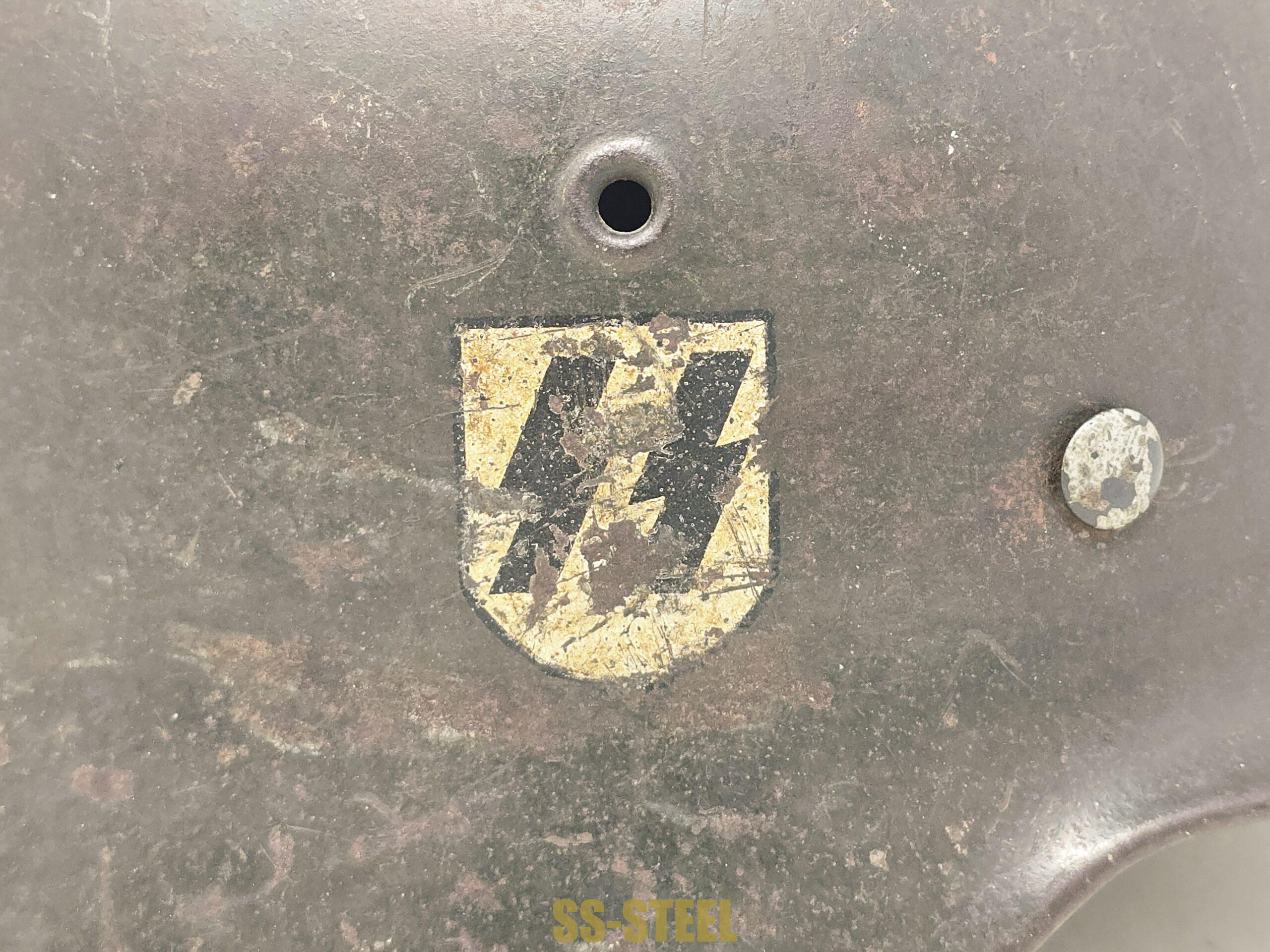 Combat Salty M40 Waffen-SS Helmet, ET66 - Image 2