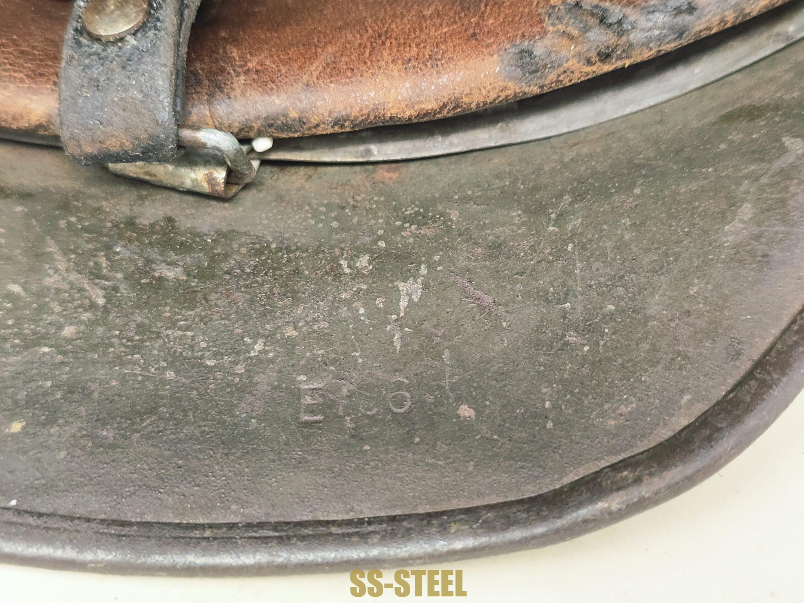 Combat Salty M40 Waffen-SS Helmet, ET66 - Image 8