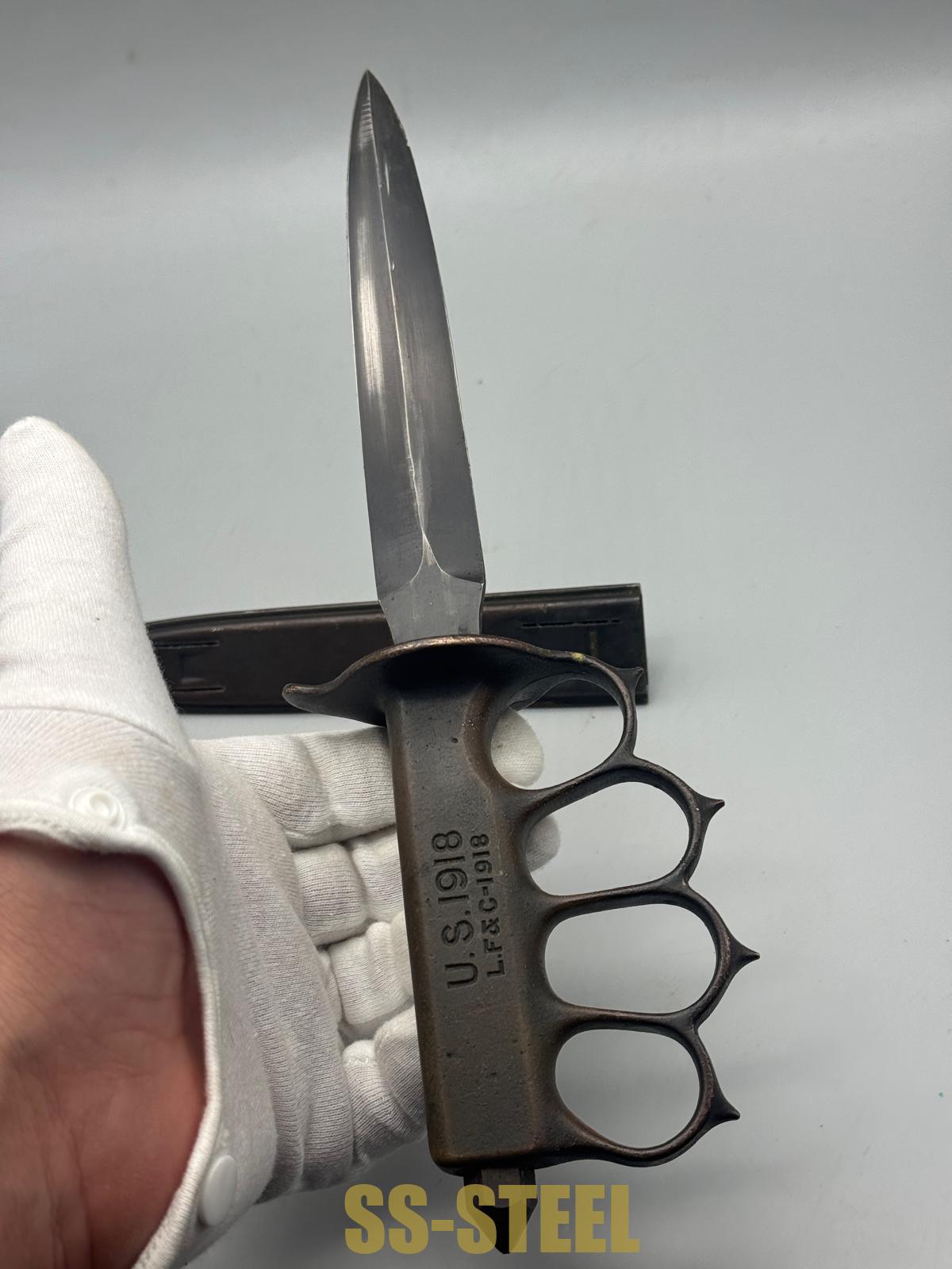 Beautiful US 1918 Knuckle Knife - Image 19