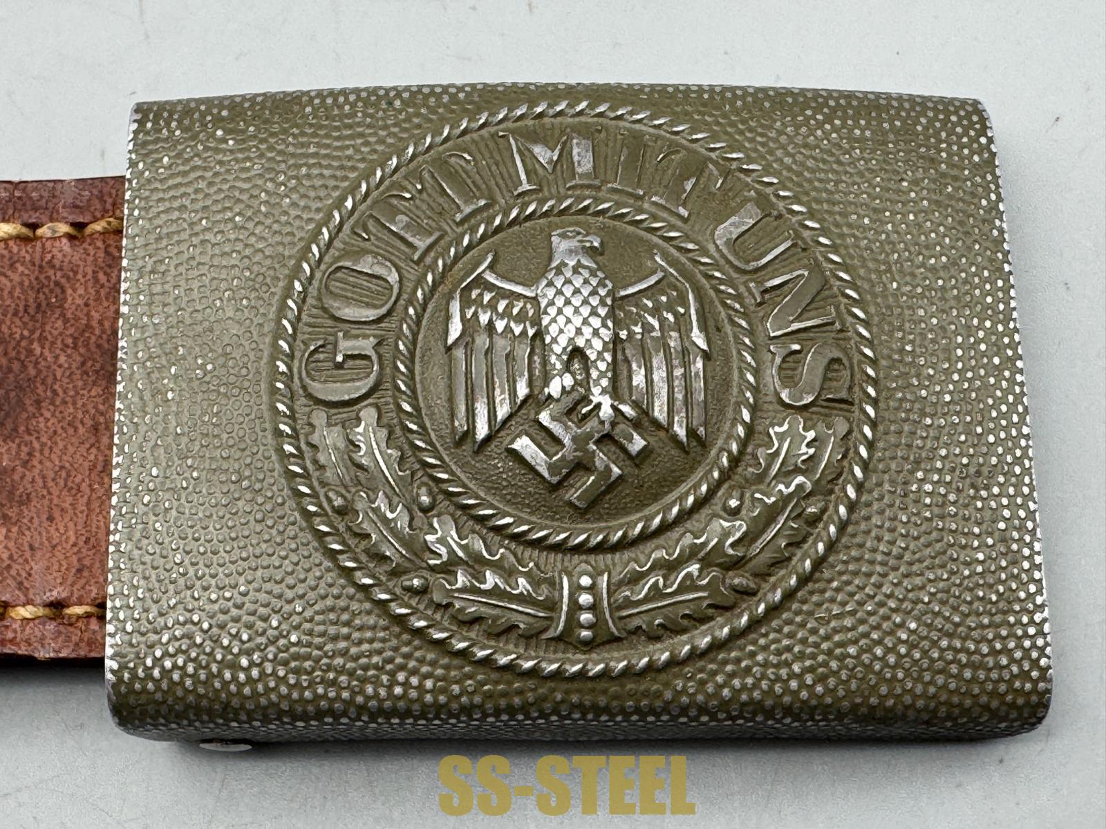 WW2 German Dr. FRANKE & Co Tabbed Army Belt Buckle