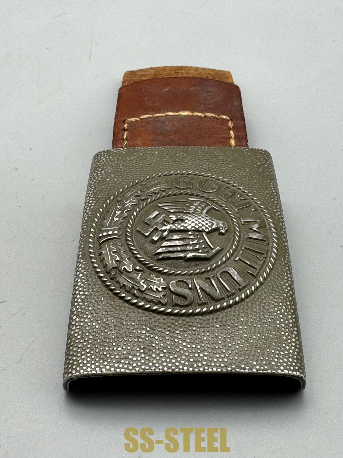 WW2 German Dr. FRANKE & Co Tabbed Army Belt Buckle - Image 5