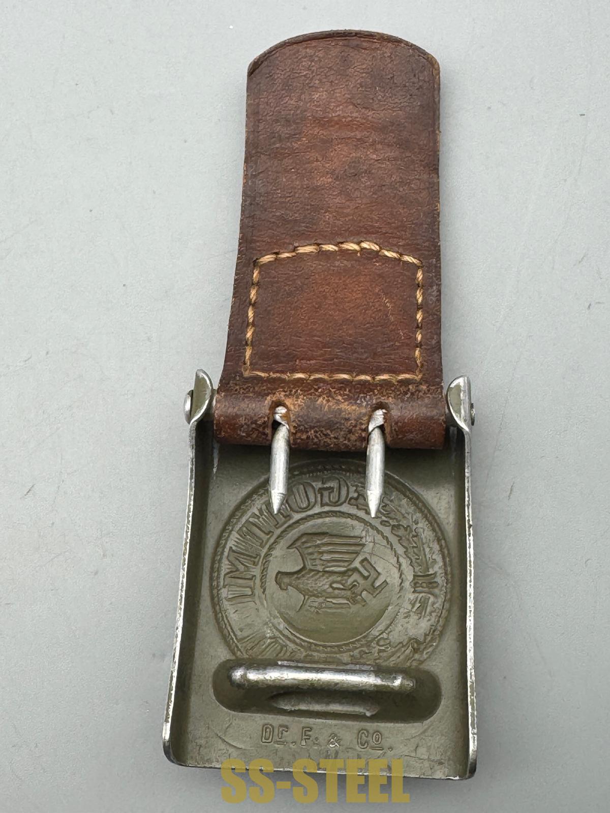 WW2 German Dr. FRANKE & Co Tabbed Army Belt Buckle - Image 3