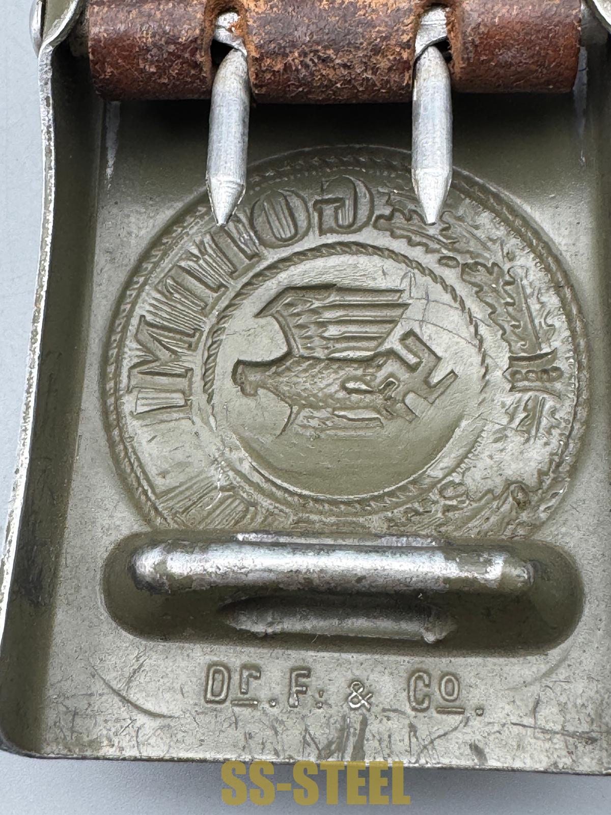 WW2 German Dr. FRANKE & Co Tabbed Army Belt Buckle - Image 2
