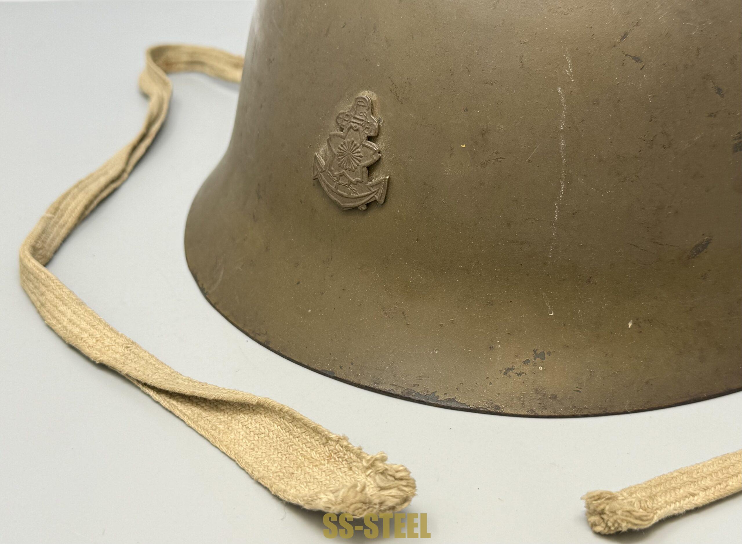 Japanese IJN Naval Landing Forces Helmet -Named - Image 11