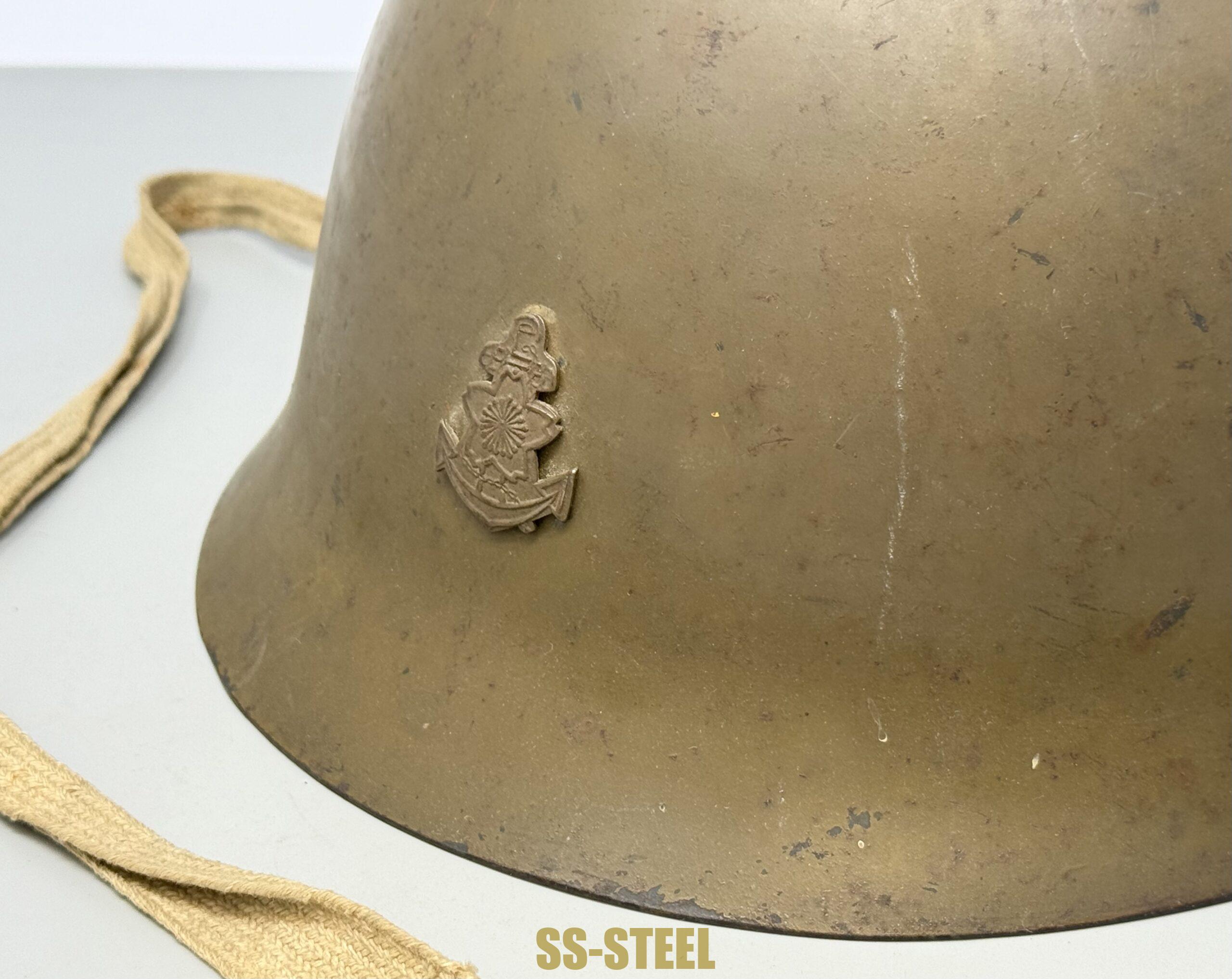 Japanese IJN Naval Landing Forces Helmet -Named - Image 12