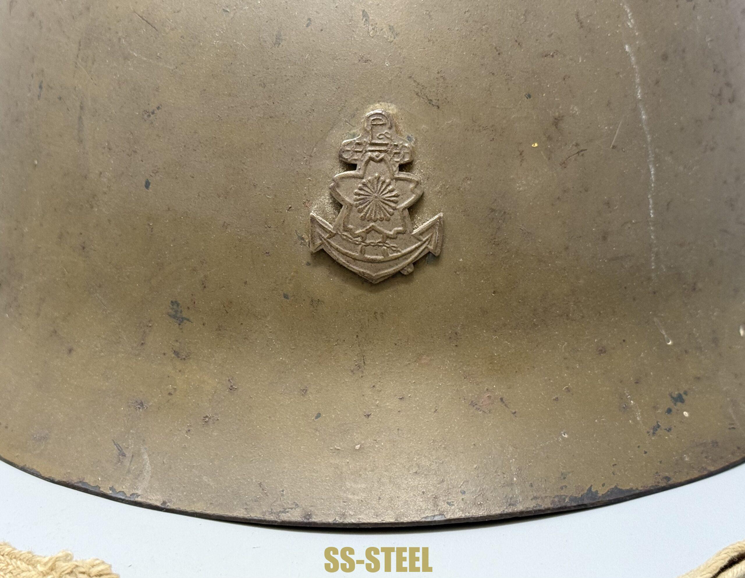 Japanese IJN Naval Landing Forces Helmet -Named - Image 13