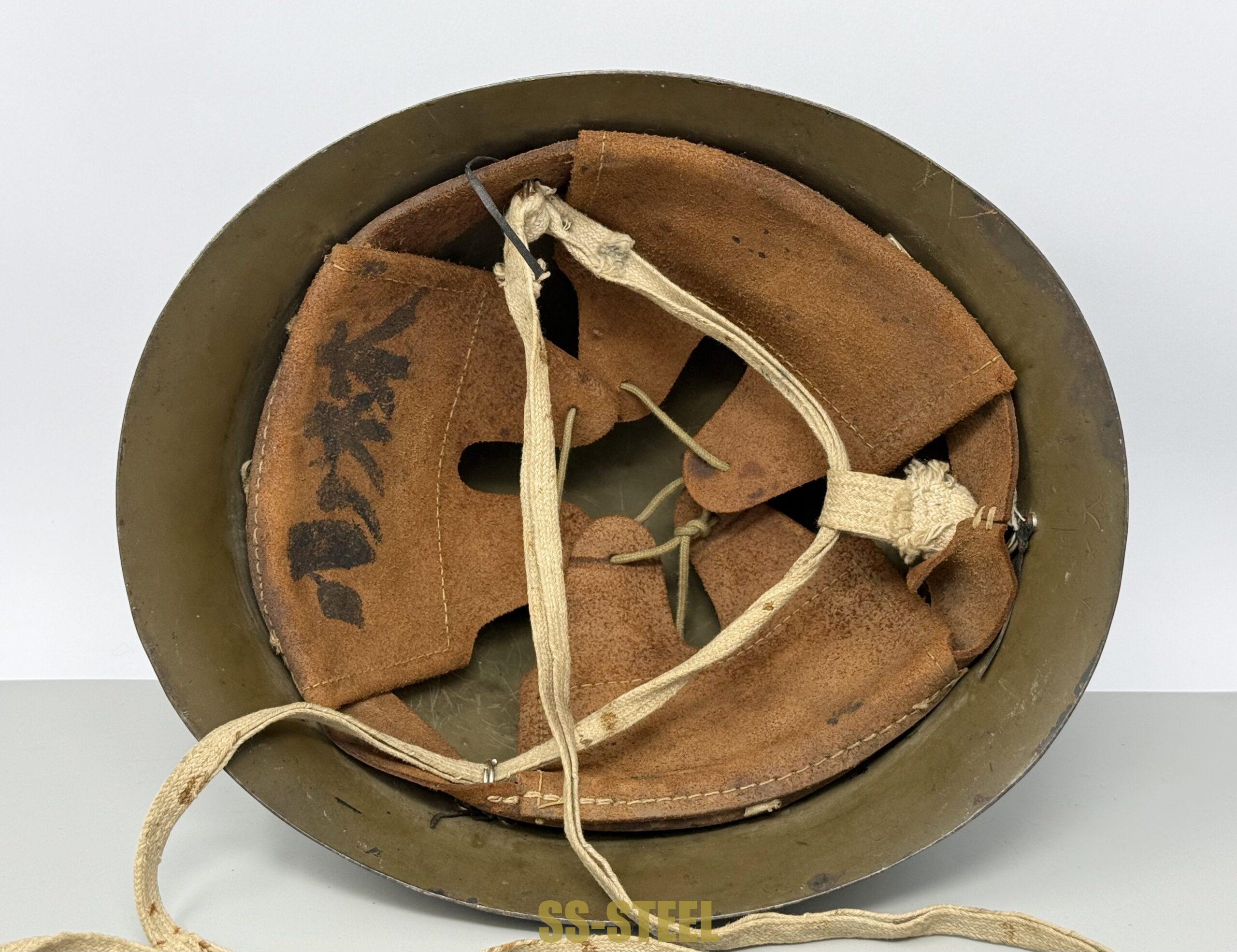 Japanese IJN Naval Landing Forces Helmet -Named - Image 18