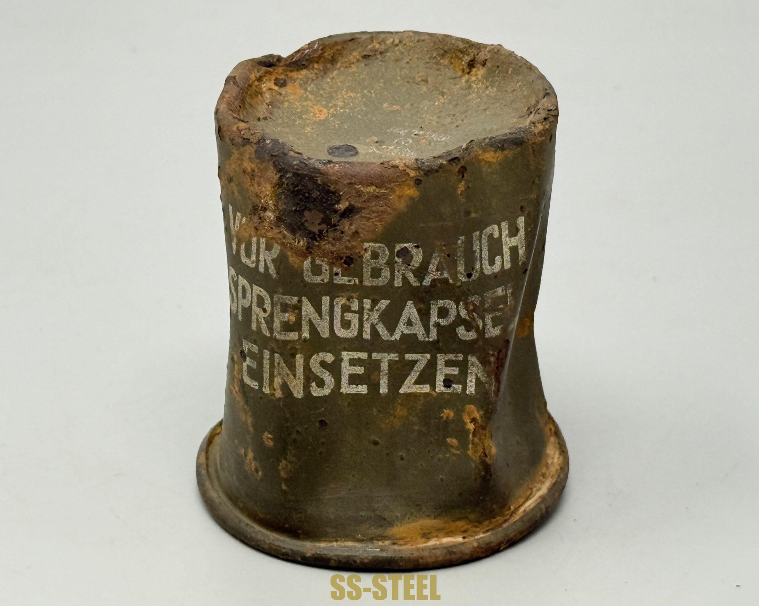 SS M35 Double Decal Helmet and M24 Grenade - Battle Damaged - Image 26